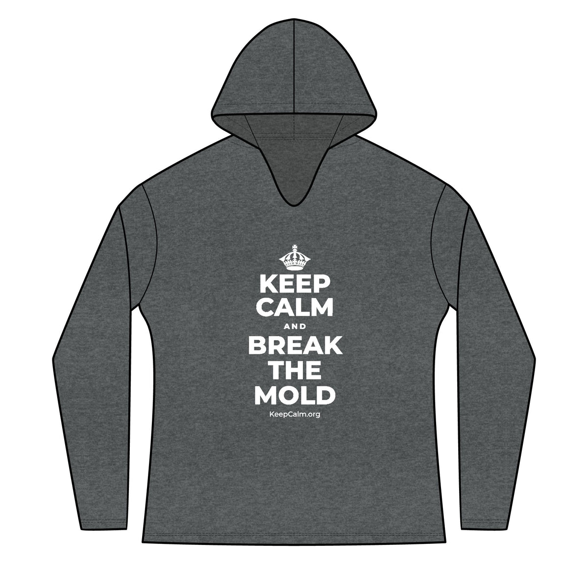 KEEP CALM AND BREAK THE MOLD Women's Long Sleeve Hoodie