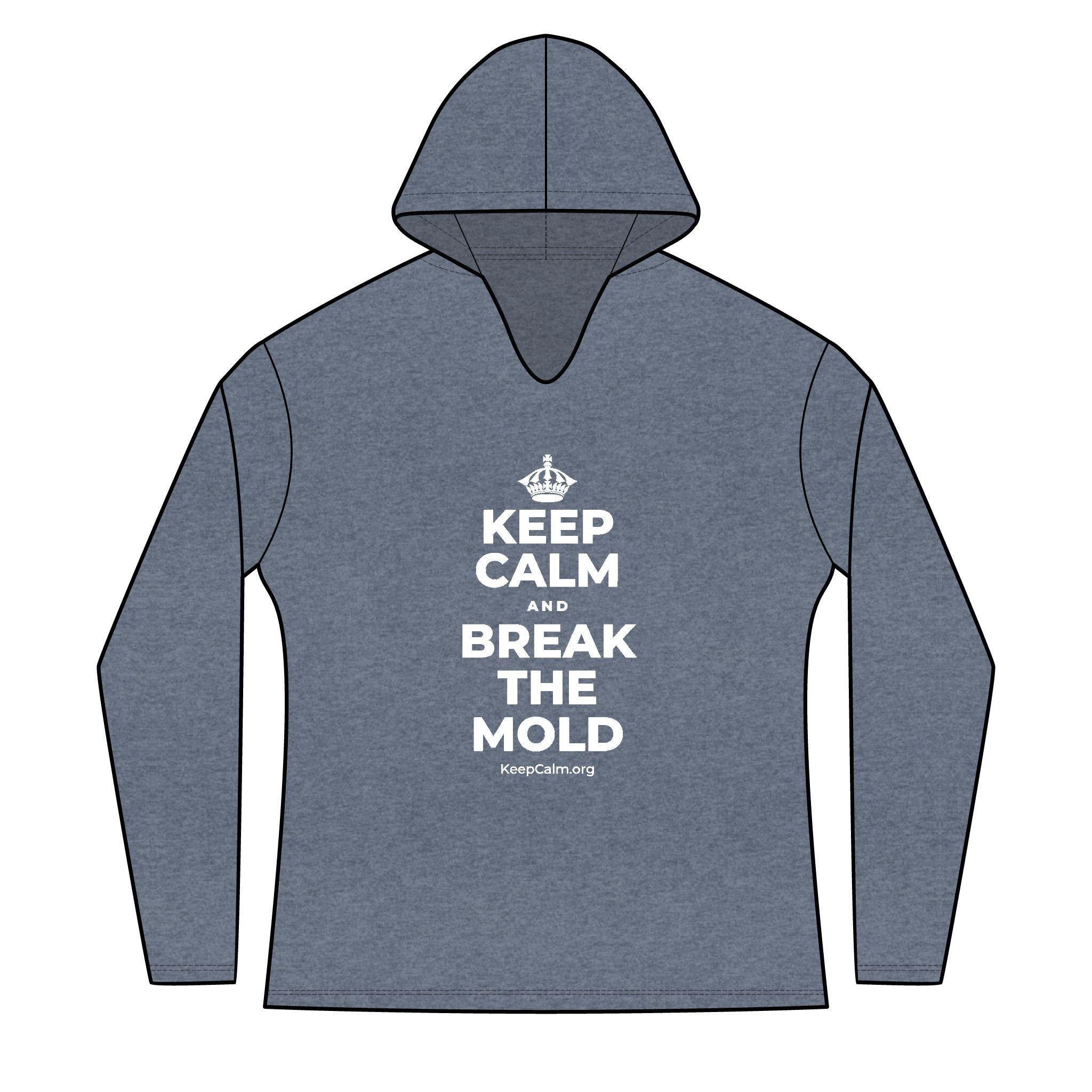 KEEP CALM AND BREAK THE MOLD Women's Long Sleeve Hoodie