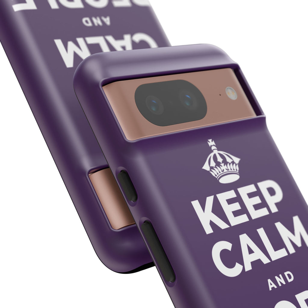 KEEP CALM AND PEOPLE WATCH Phone Case