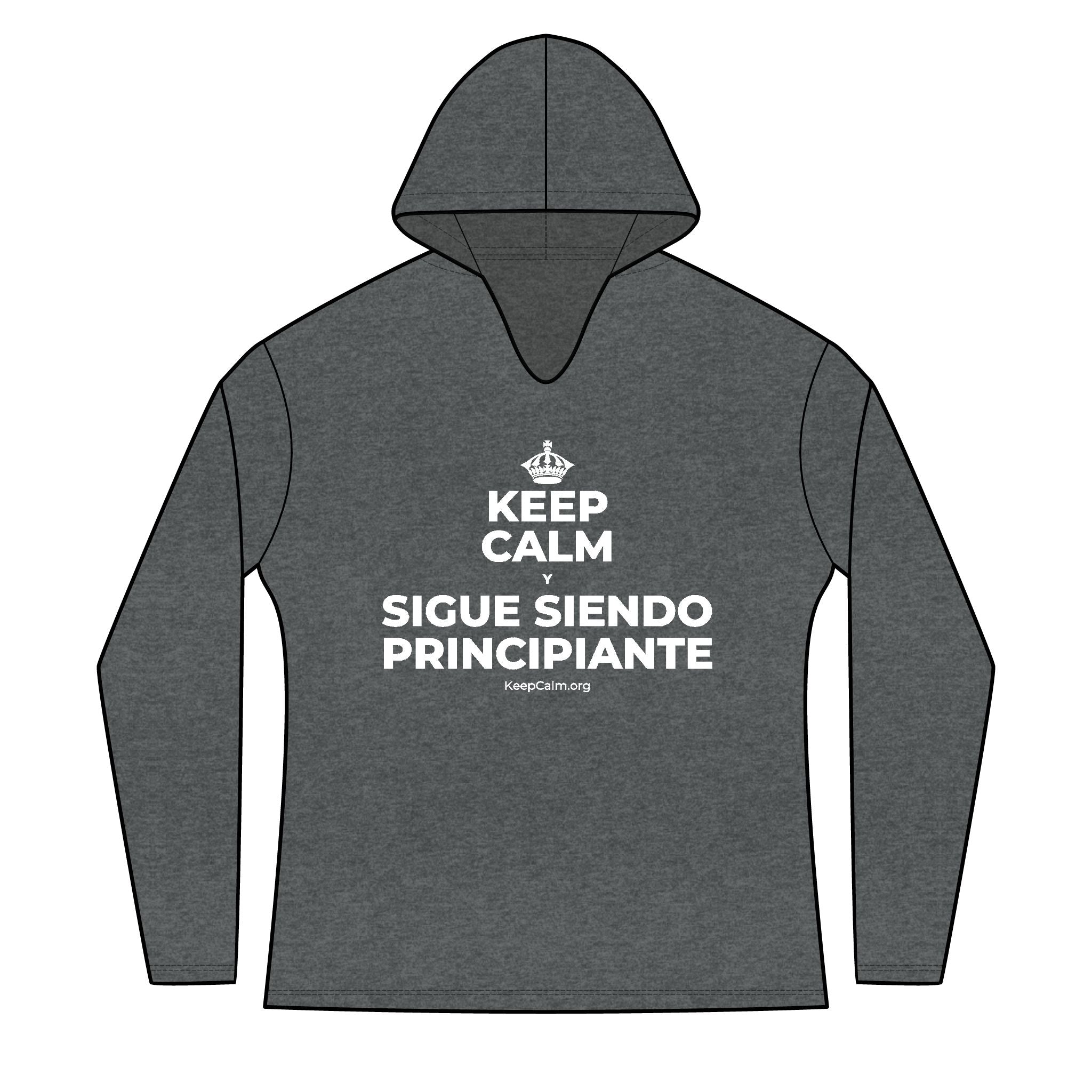 KEEP CALM Y SIGUE SIENDO PRINCIPIANTE Women's Long Sleeve Hoodie