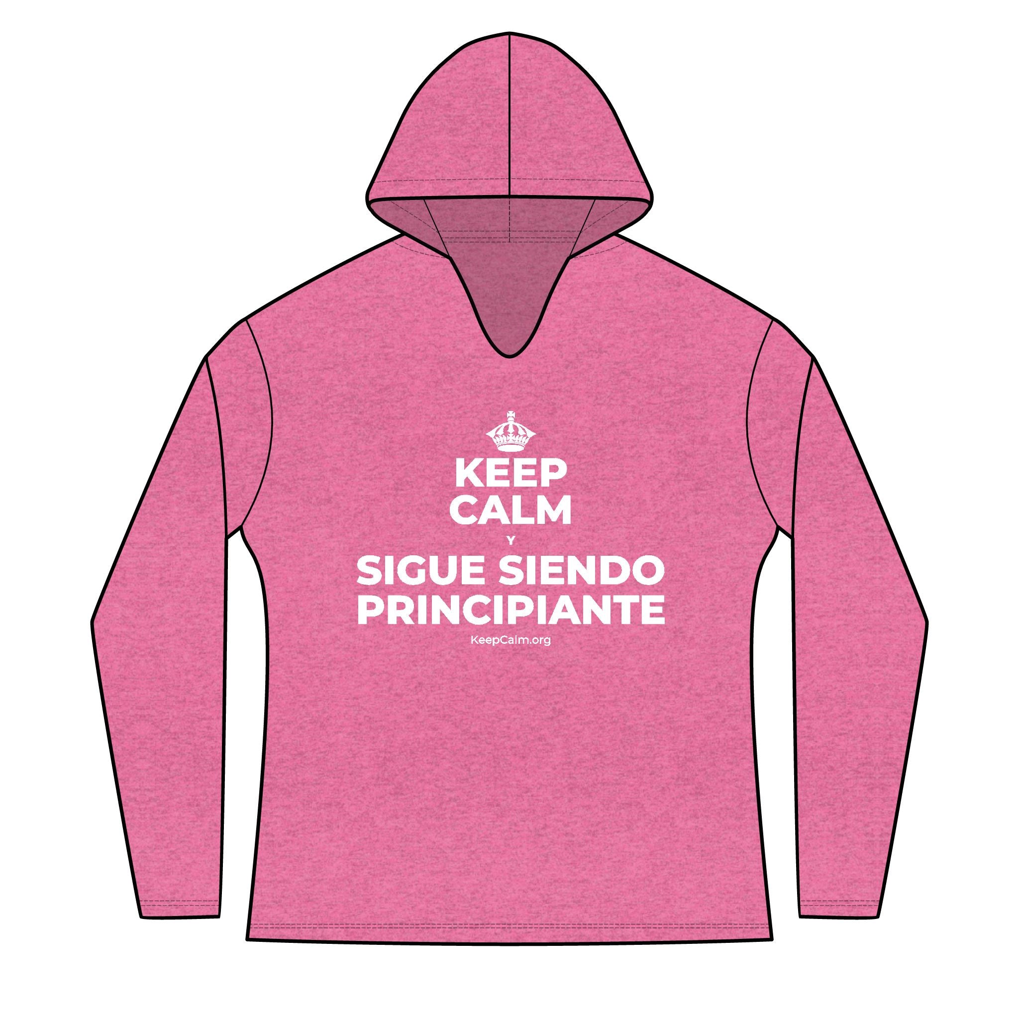KEEP CALM Y SIGUE SIENDO PRINCIPIANTE Women's Long Sleeve Hoodie