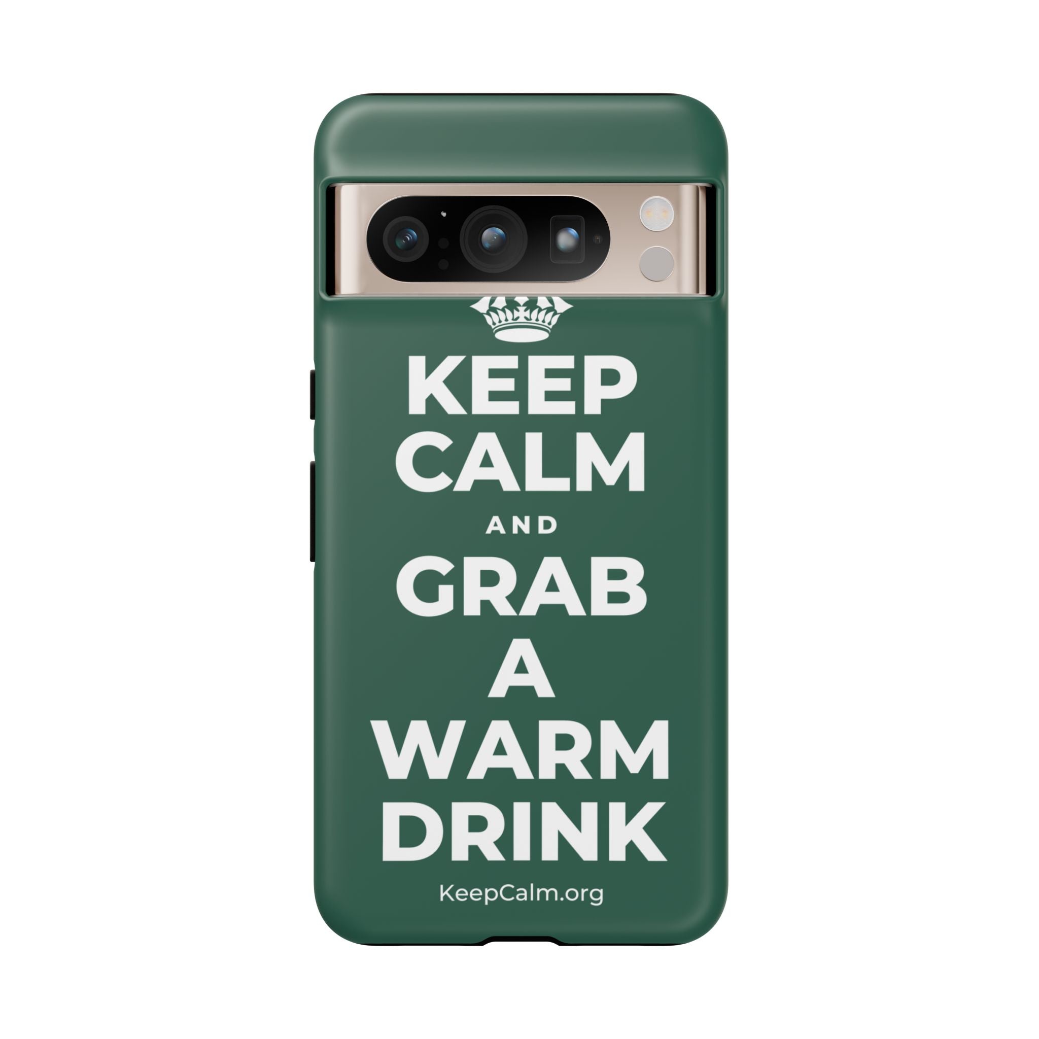KEEP CALM AND GRAB A WARM DRINK Phone Case