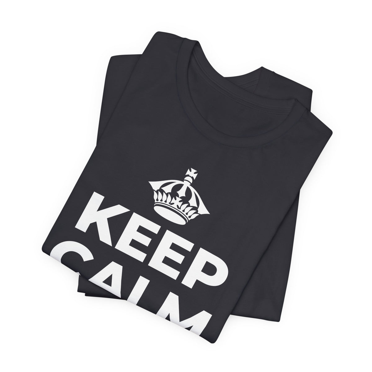 KEEP CALM AND முழு வாரத்தையும் பயன்படுத்துங்கள் T-Shirt (Baby Blue–Silver)