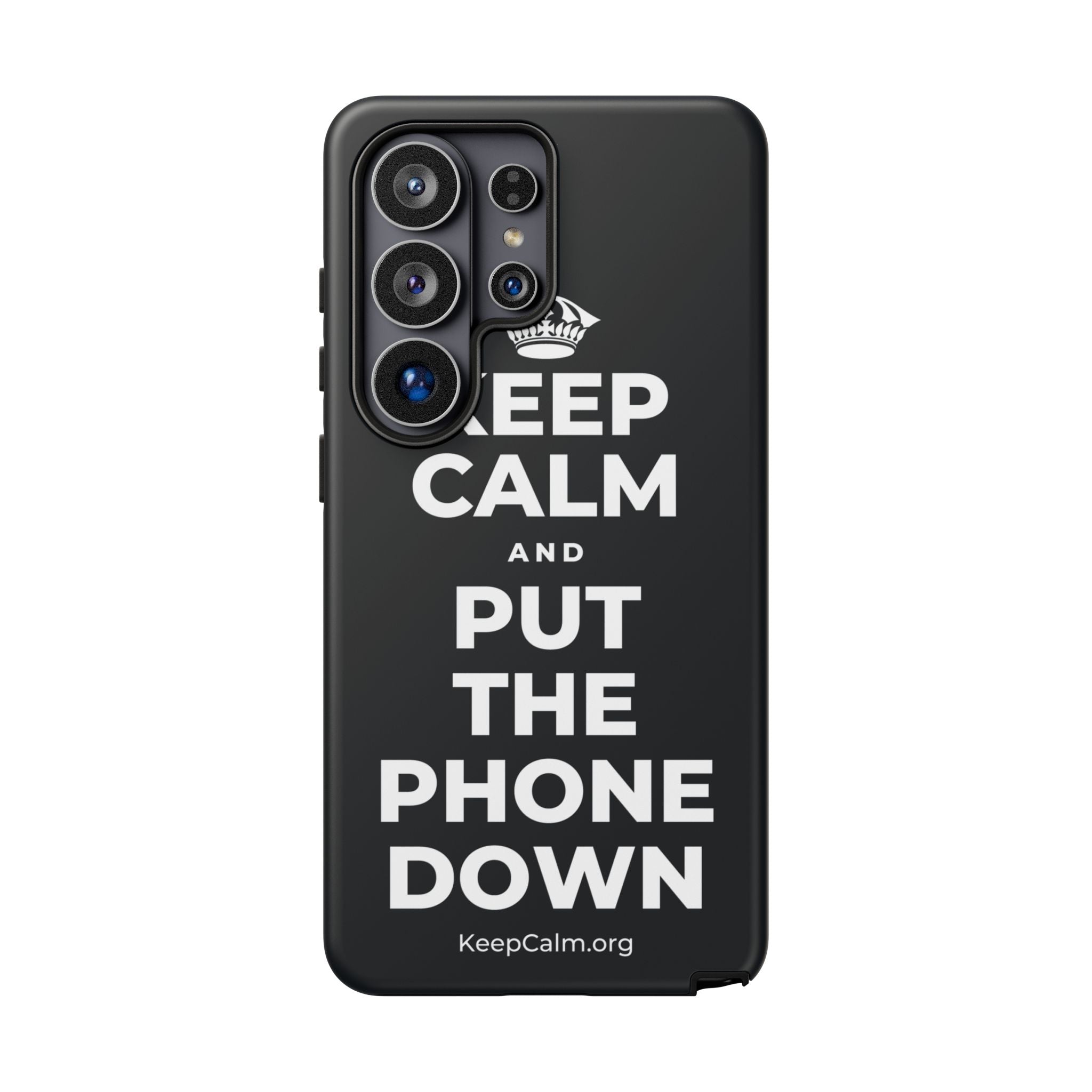 KEEP CALM AND PUT THE PHONE DOWN Phone Case (Dark)