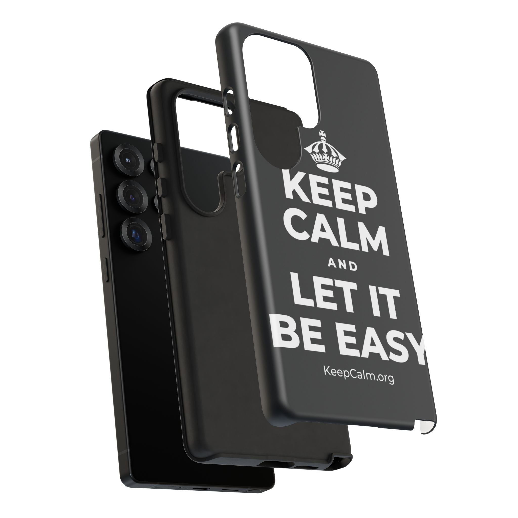 KEEP CALM AND LET IT BE EASY Phone Case (Dark)