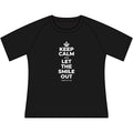 KEEP CALM AND LET THE SMILE OUT Women's Raglan Tee