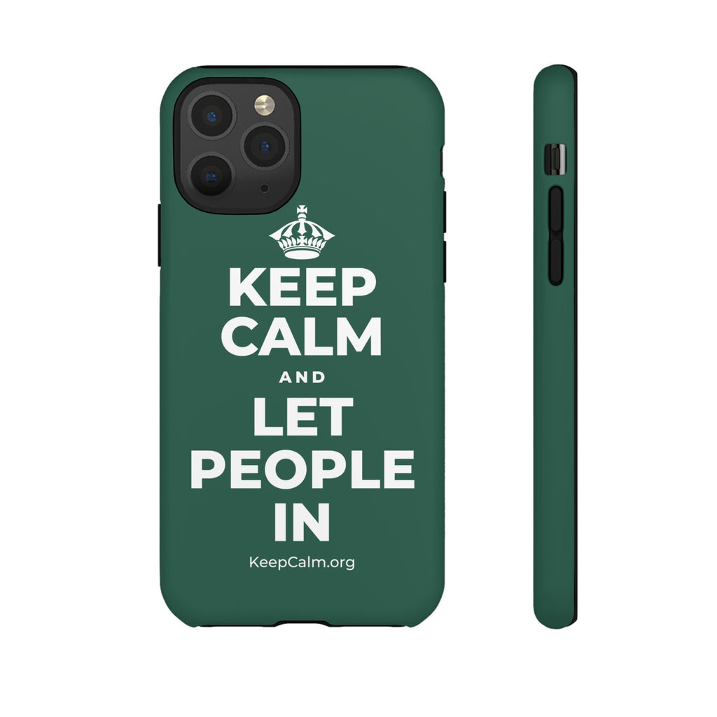 KEEP CALM AND LET PEOPLE IN Phone Case