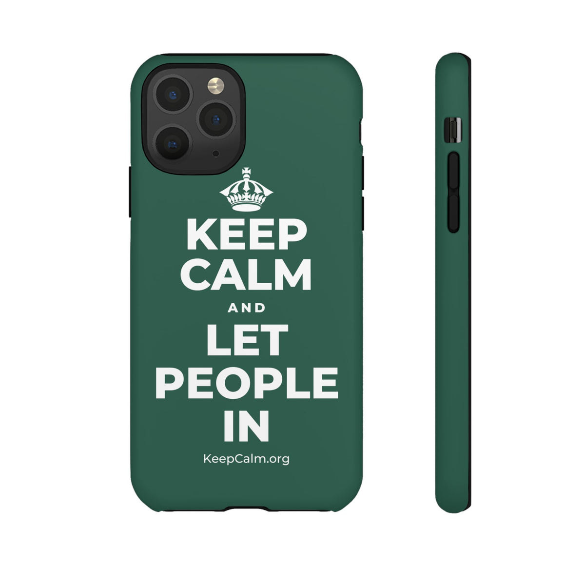 KEEP CALM AND LET PEOPLE IN Phone Case