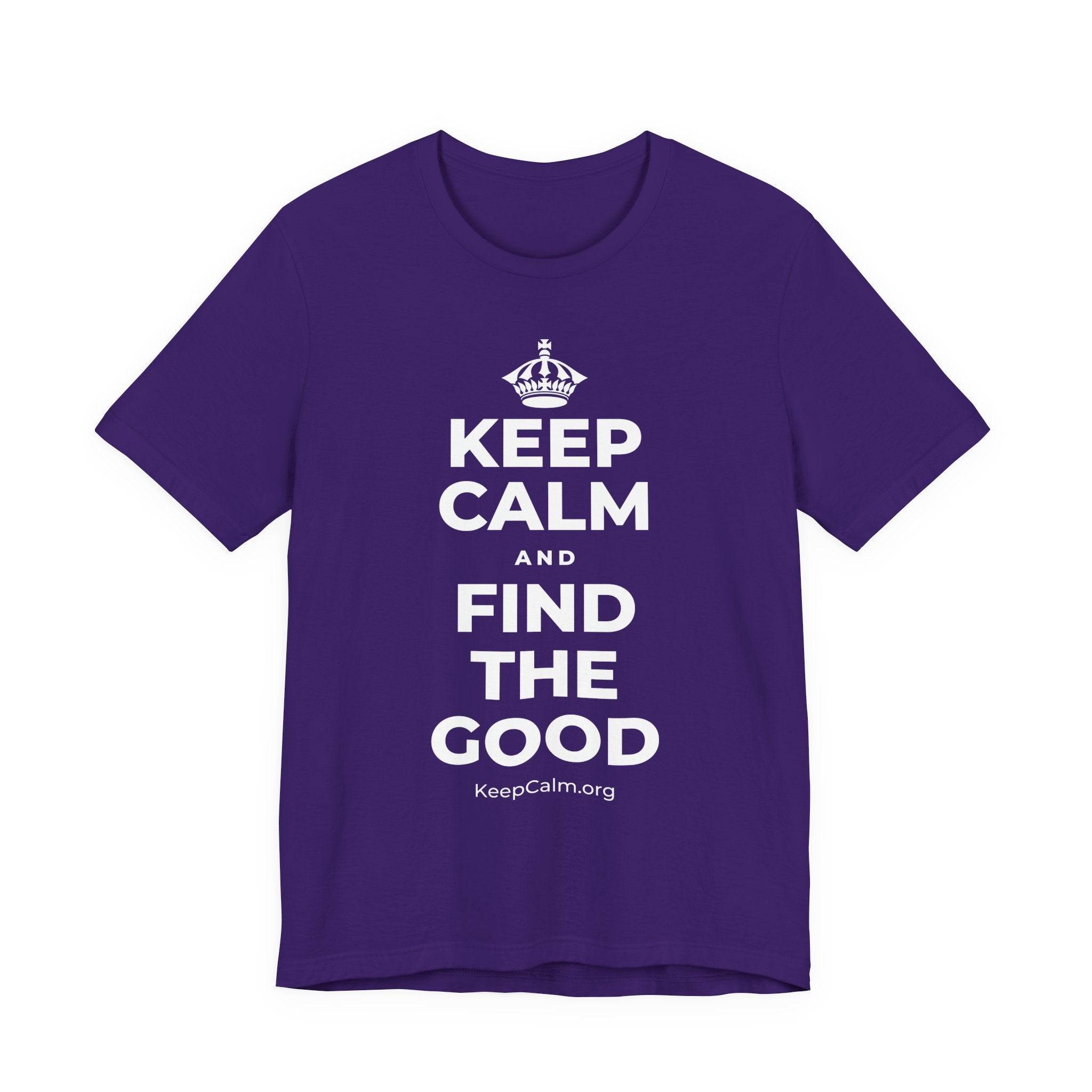 KEEP CALM AND FIND THE GOOD T-Shirt (Soft Cream–Heather Mauve)