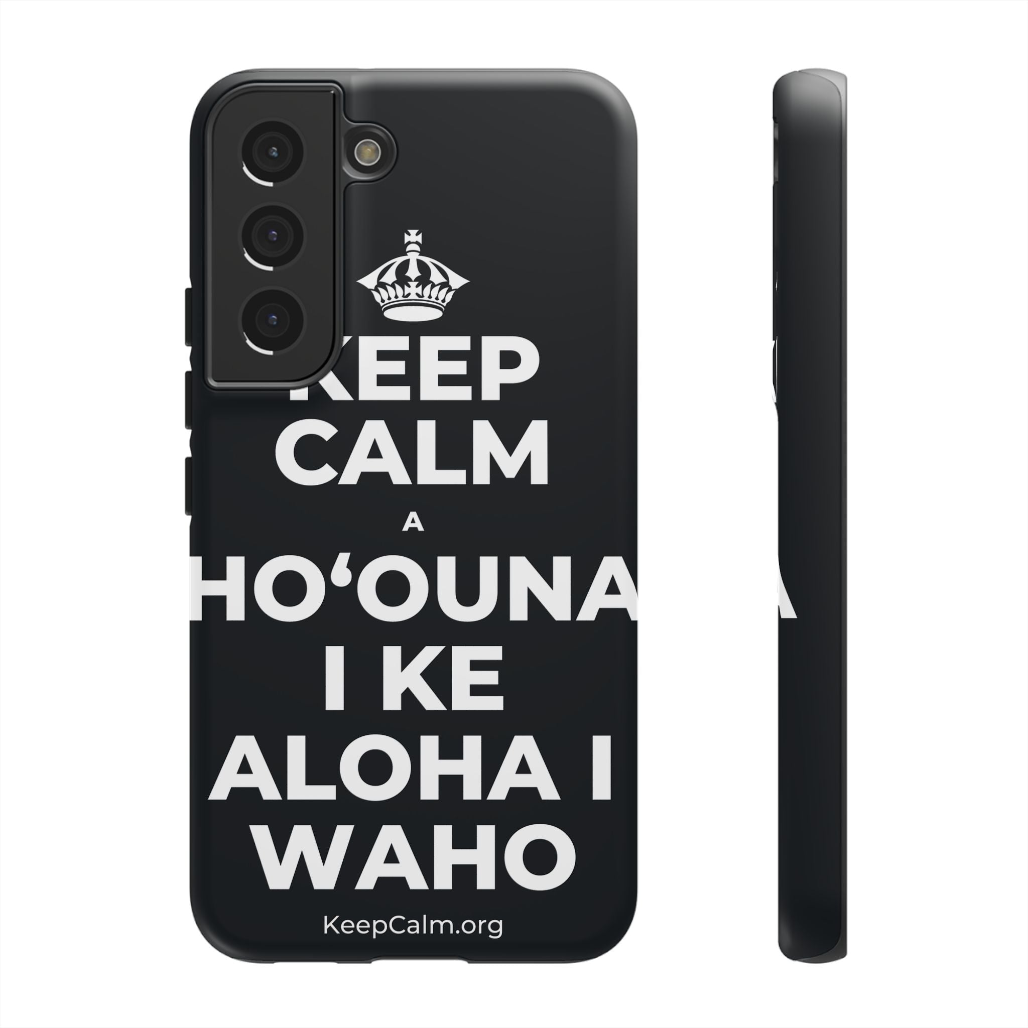 KEEP CALM A HOʻOUNA I KE ALOHA I WAHO Phone Case (Dark)