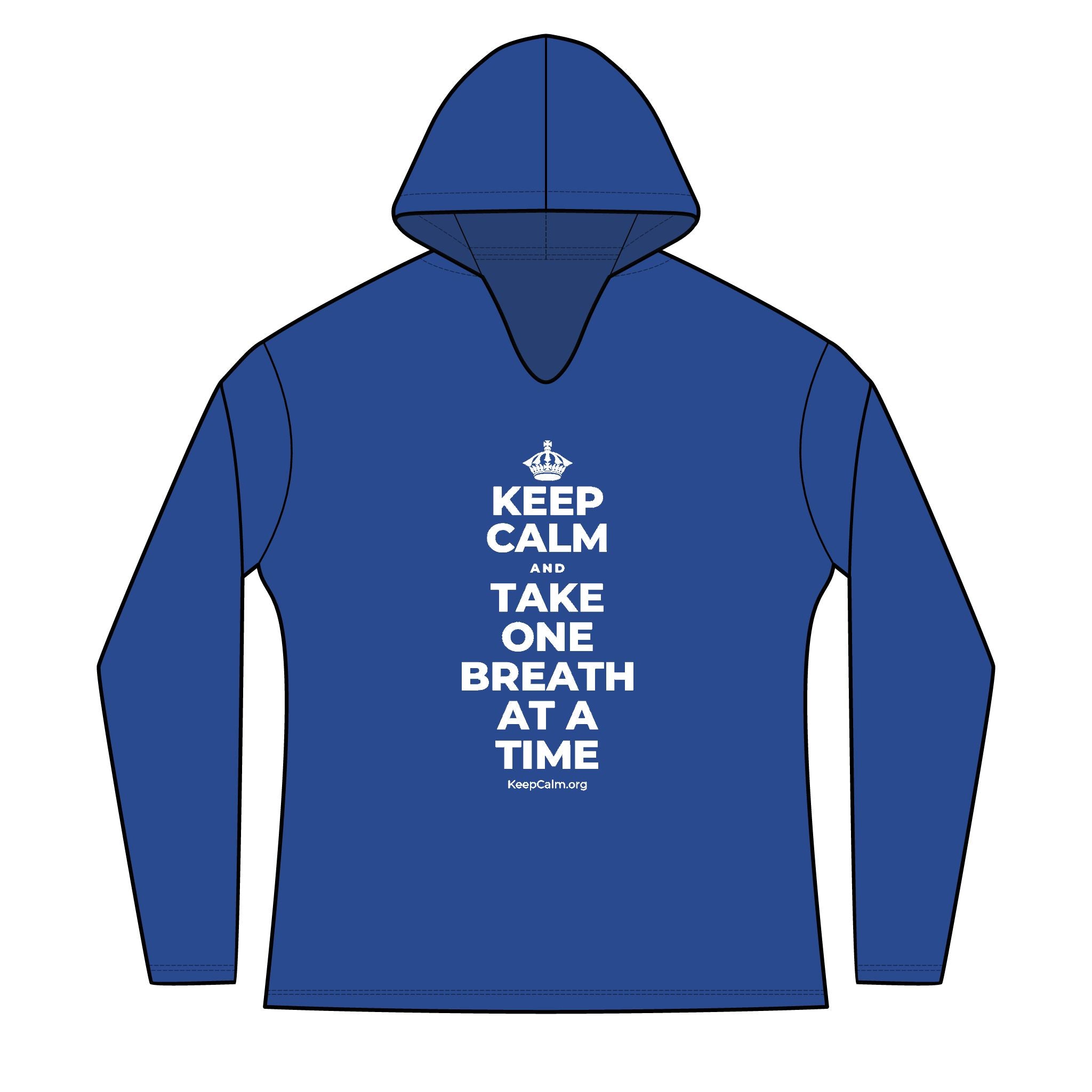 KEEP CALM AND TAKE ONE BREATH AT A TIME Women's Long Sleeve Hoodie
