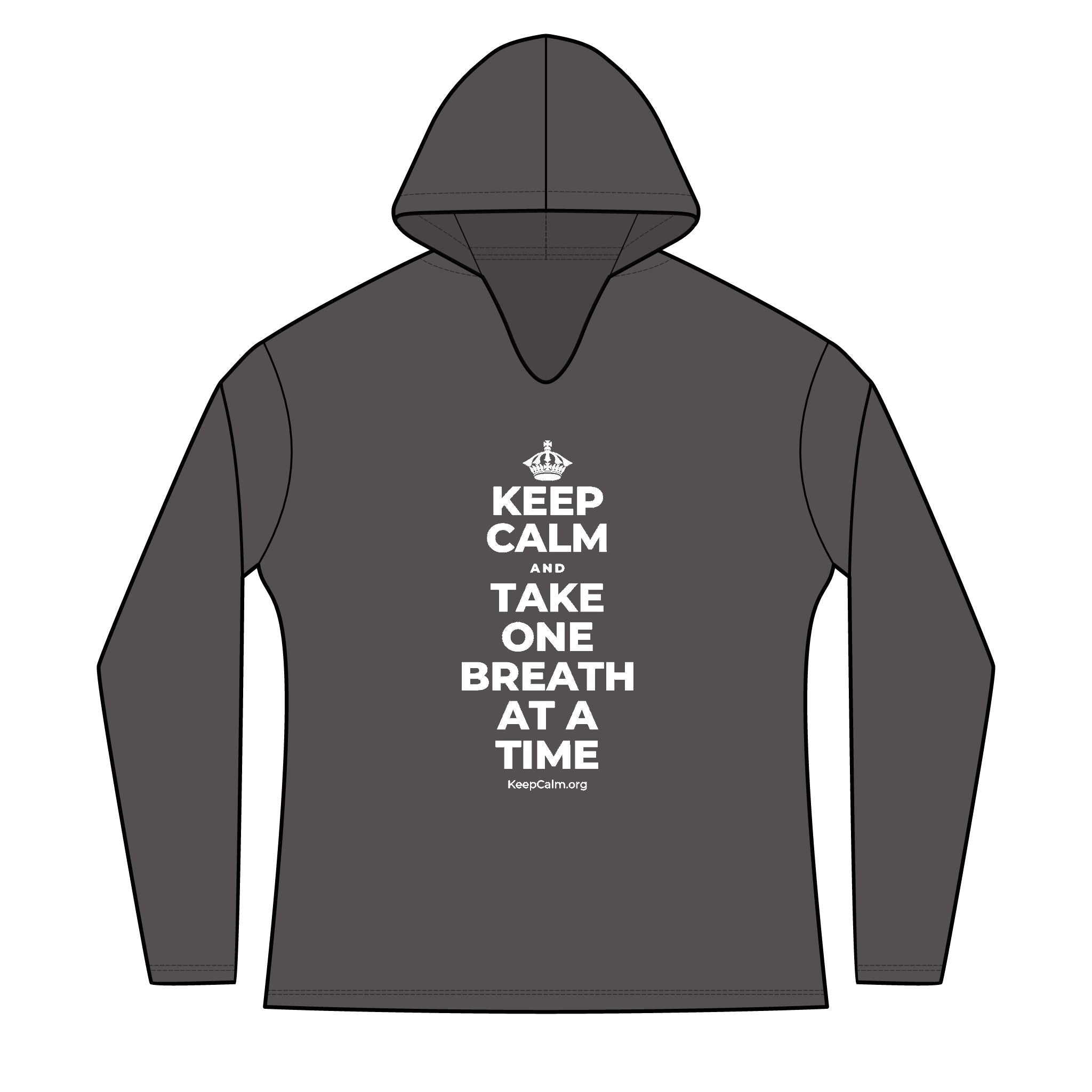 KEEP CALM AND TAKE ONE BREATH AT A TIME Women's Long Sleeve Hoodie