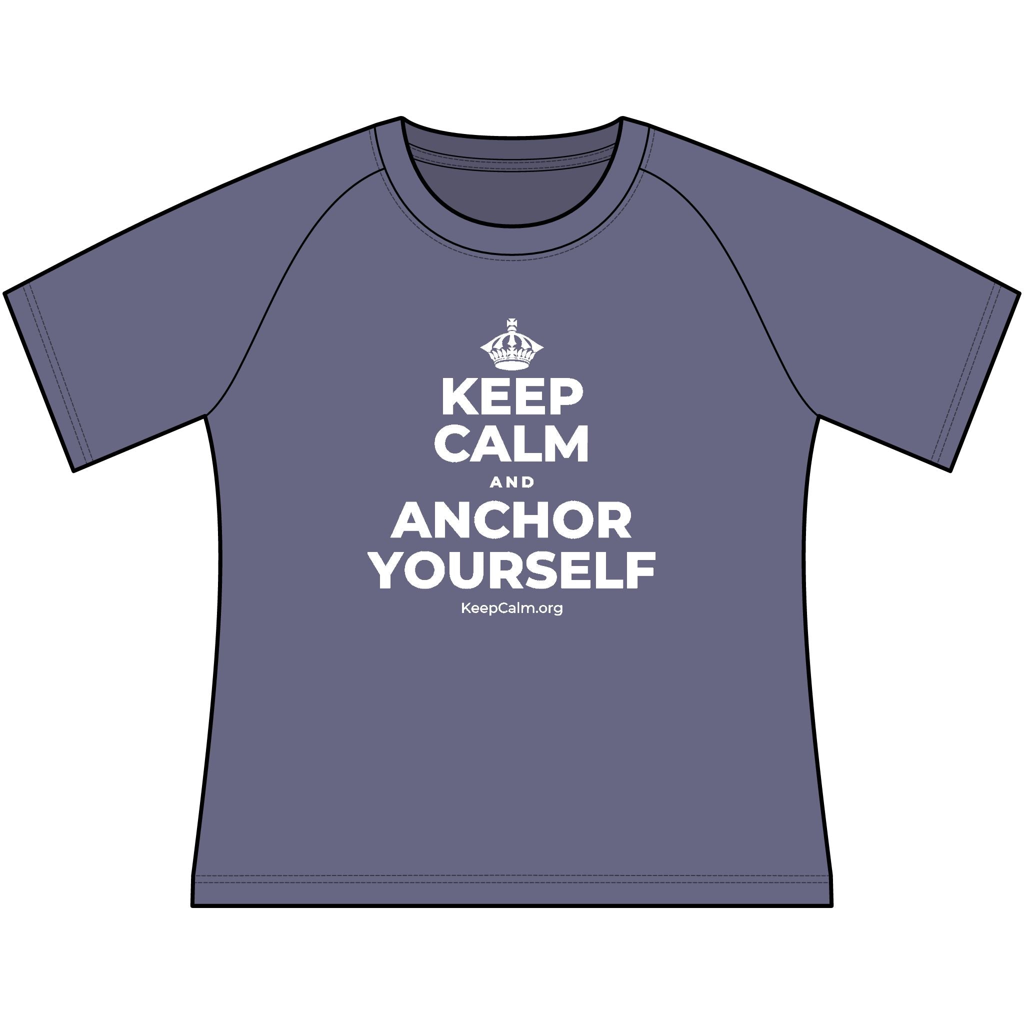 KEEP CALM AND ANCHOR YOURSELF Women's Raglan Tee