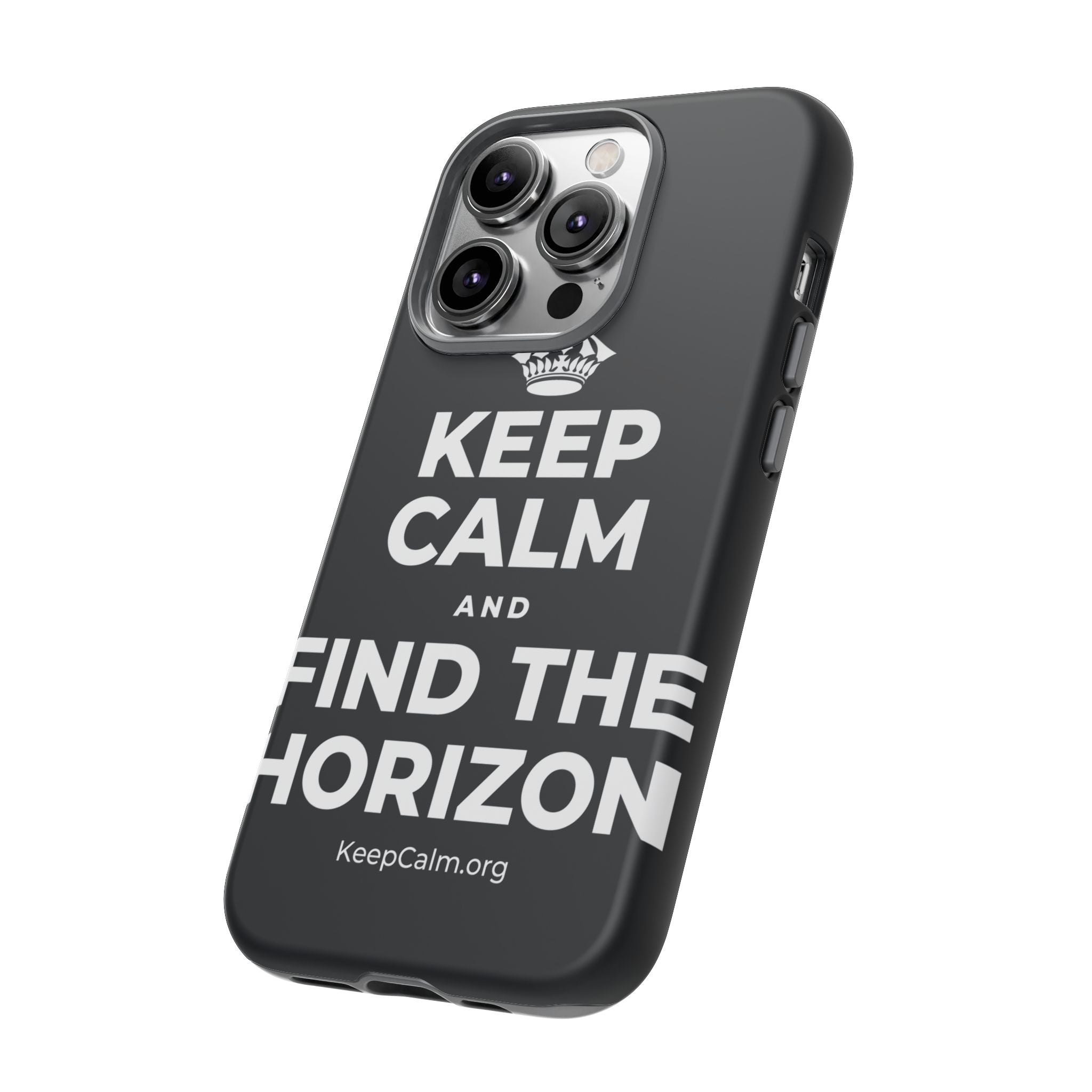 KEEP CALM AND FIND THE HORIZON Phone Case (Dark)