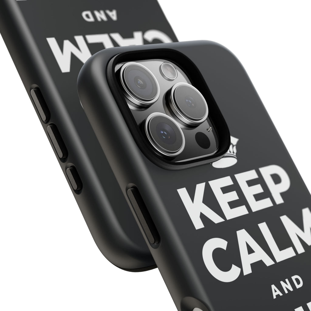 KEEP CALM AND DRINK WATER Phone Case (Dark)