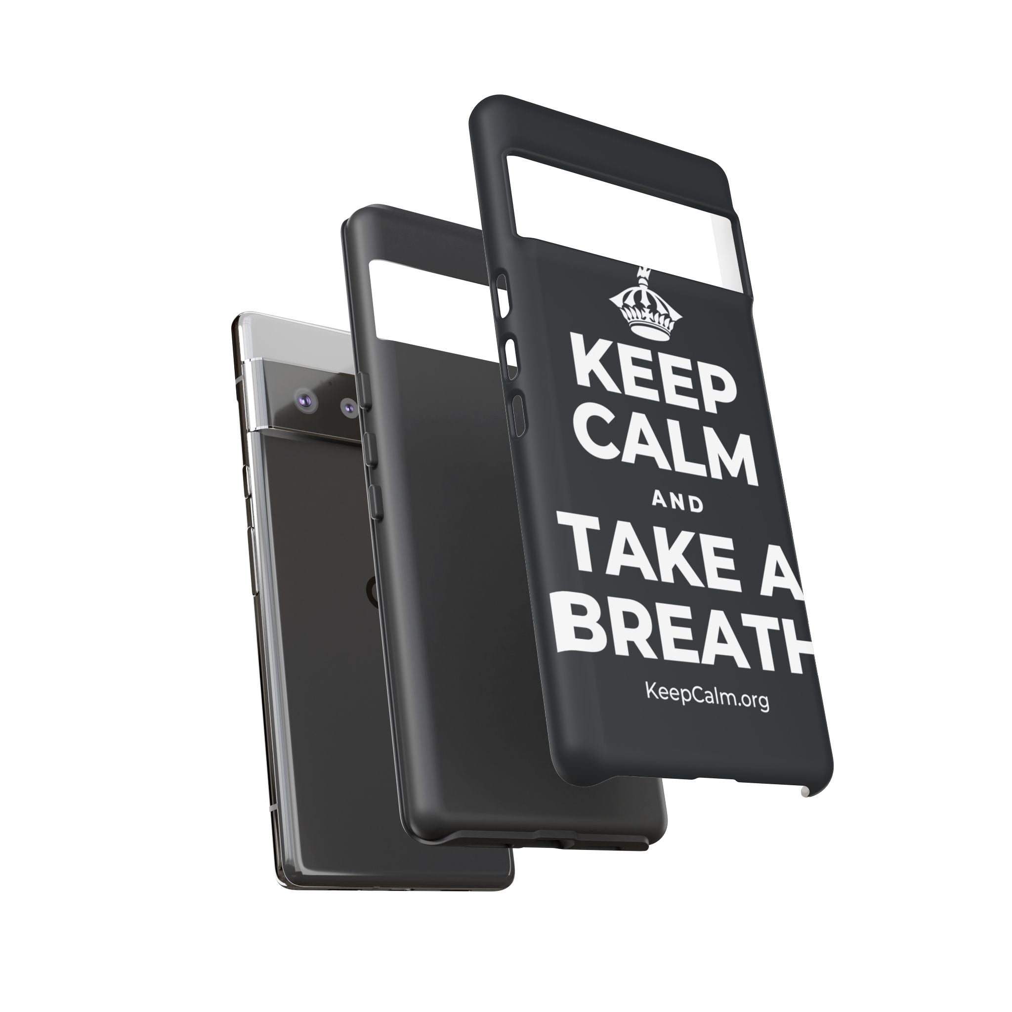 KEEP CALM AND TAKE A BREATH Phone Case (Dark)