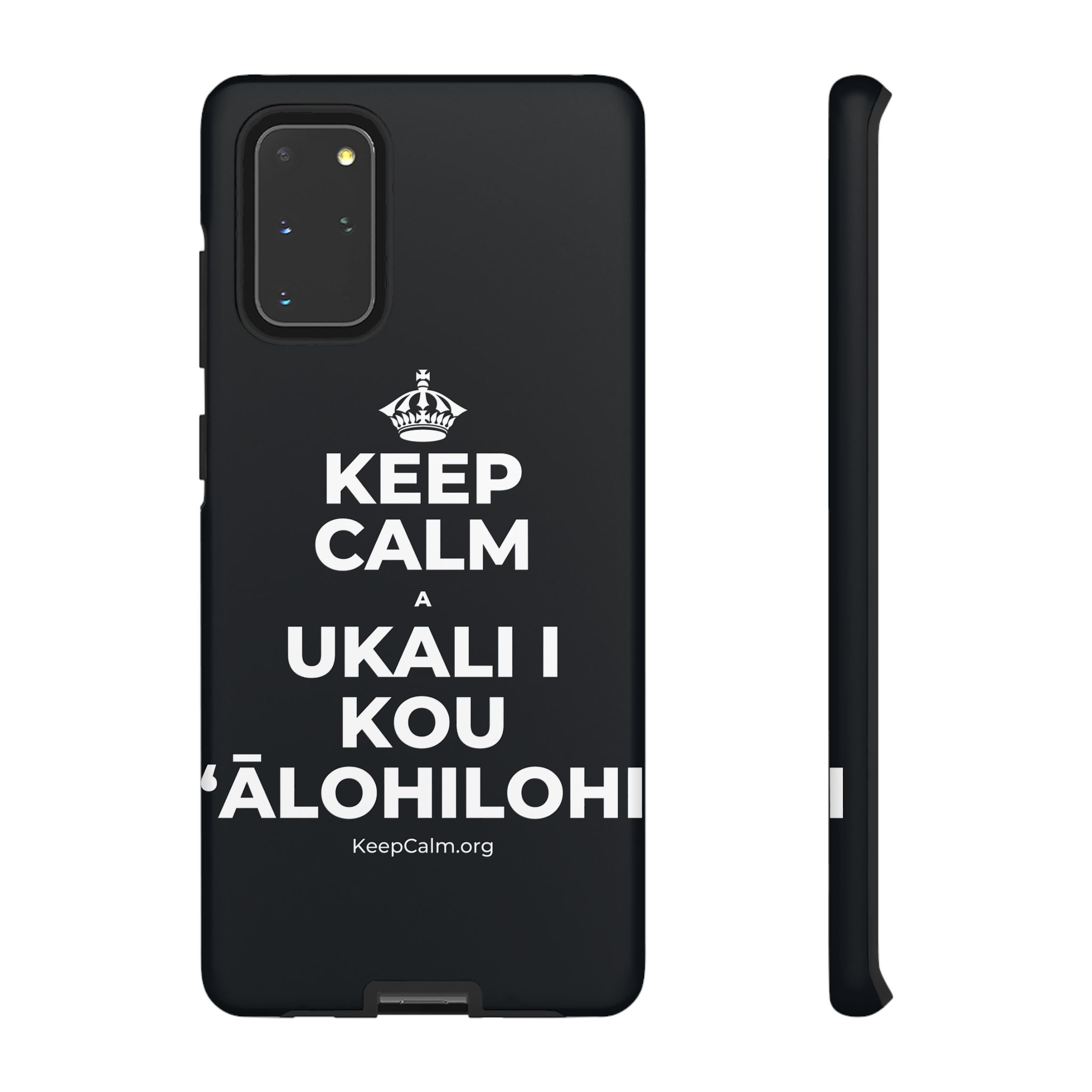 KEEP CALM A UKALI I KOU ʻĀLOHILOHI Phone Case (Dark)