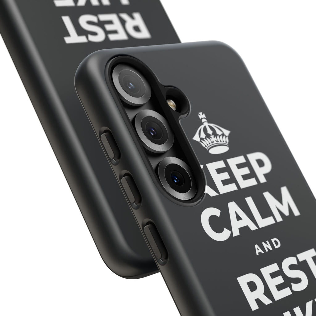 KEEP CALM AND REST LIKE THE SEASON Phone Case (Dark)