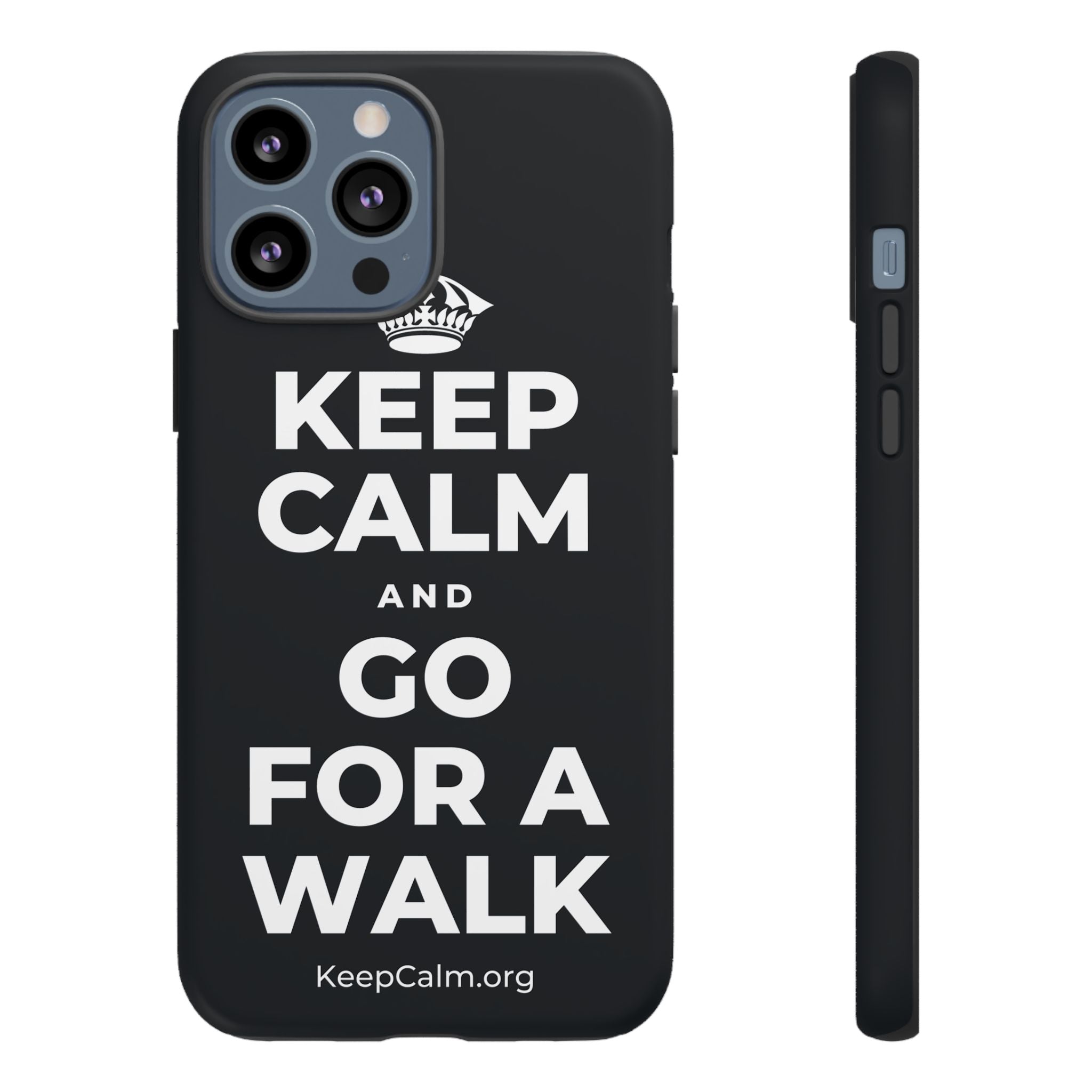 KEEP CALM AND GO FOR A WALK Phone Case (Dark)
