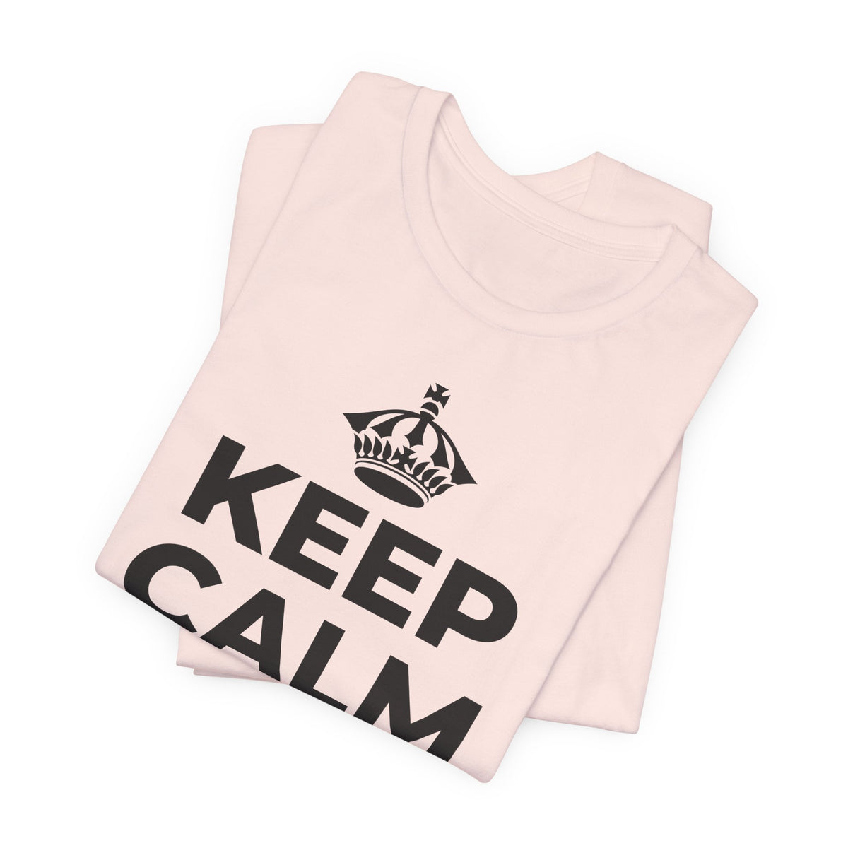 KEEP CALM AND 去踩踩草地 T-Shirt (Soft Cream–Heather Mauve)