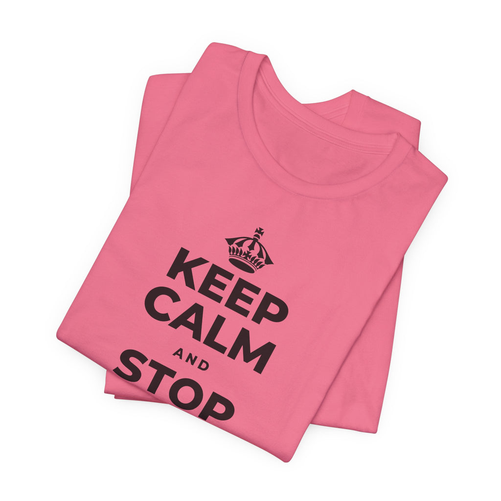 KEEP CALM AND STOP TRYING TO DO IT ALL T-Shirt (Military Green–Autumn)