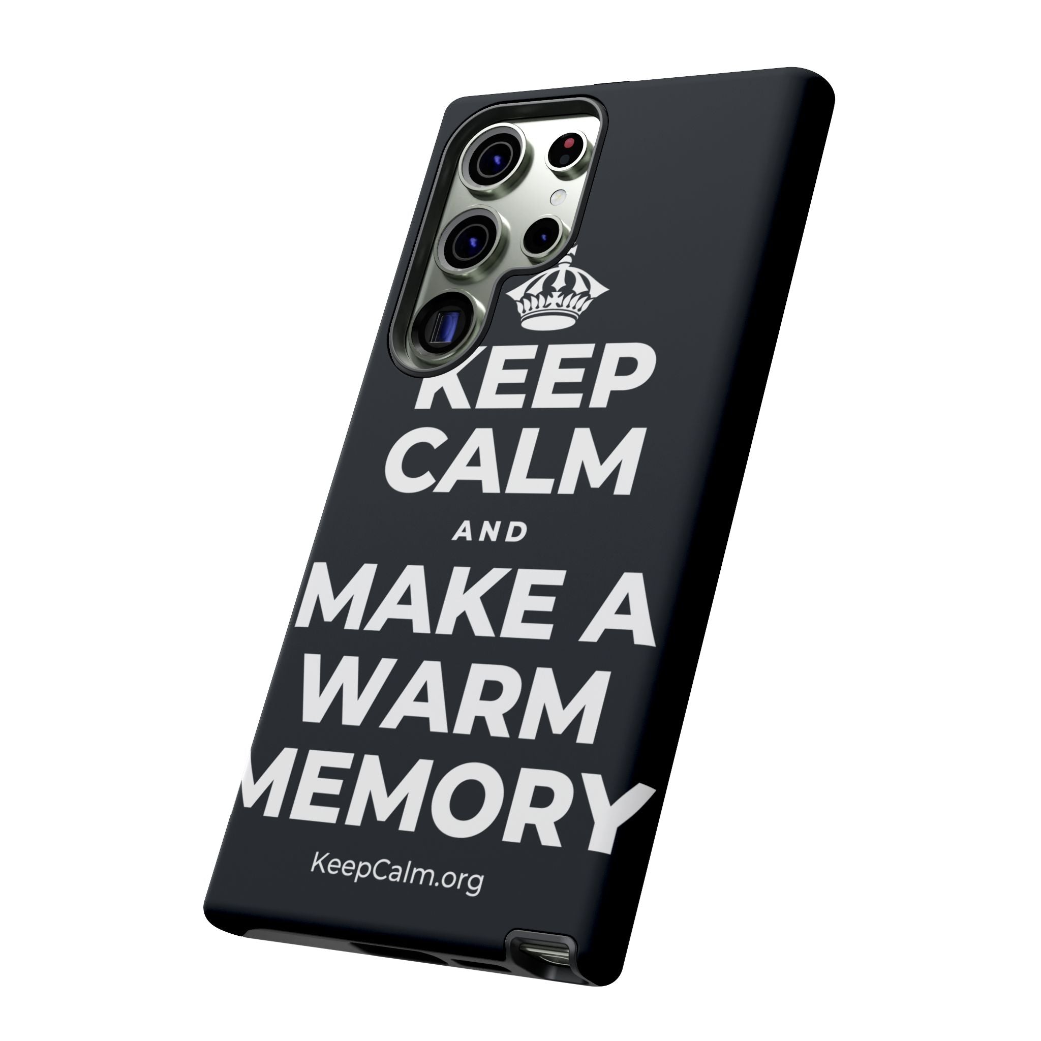 KEEP CALM AND MAKE A WARM MEMORY Phone Case (Dark)