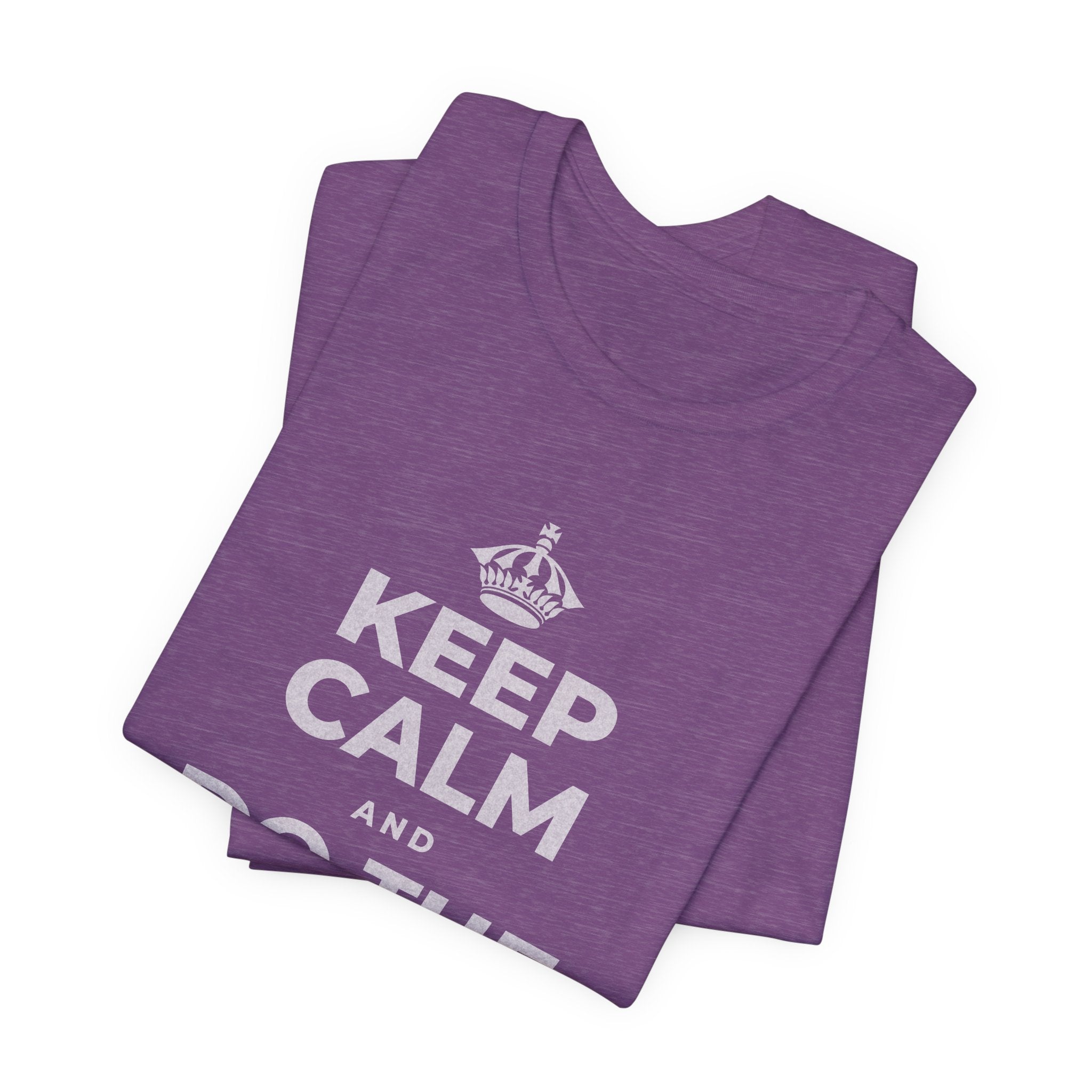 KEEP CALM AND DO THE NEXT THING T-Shirt (Baby Blue–Silver)