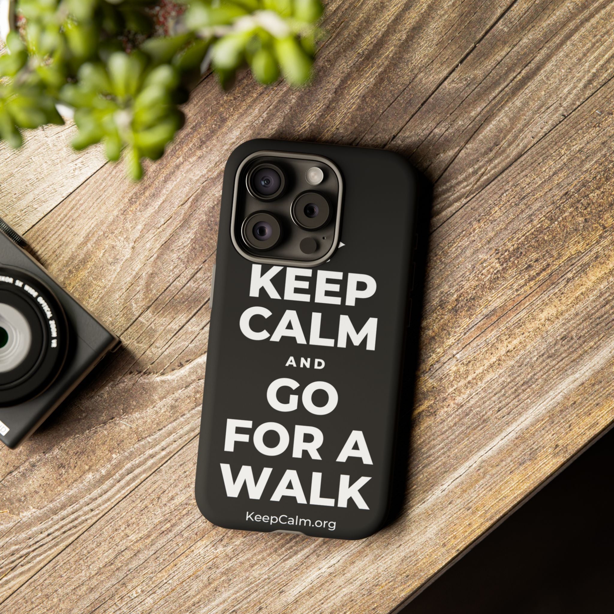 KEEP CALM AND GO FOR A WALK Phone Case