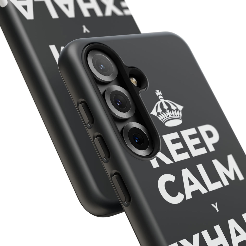 KEEP CALM Y EXHALA, ES VIERNES Phone Case (Dark)