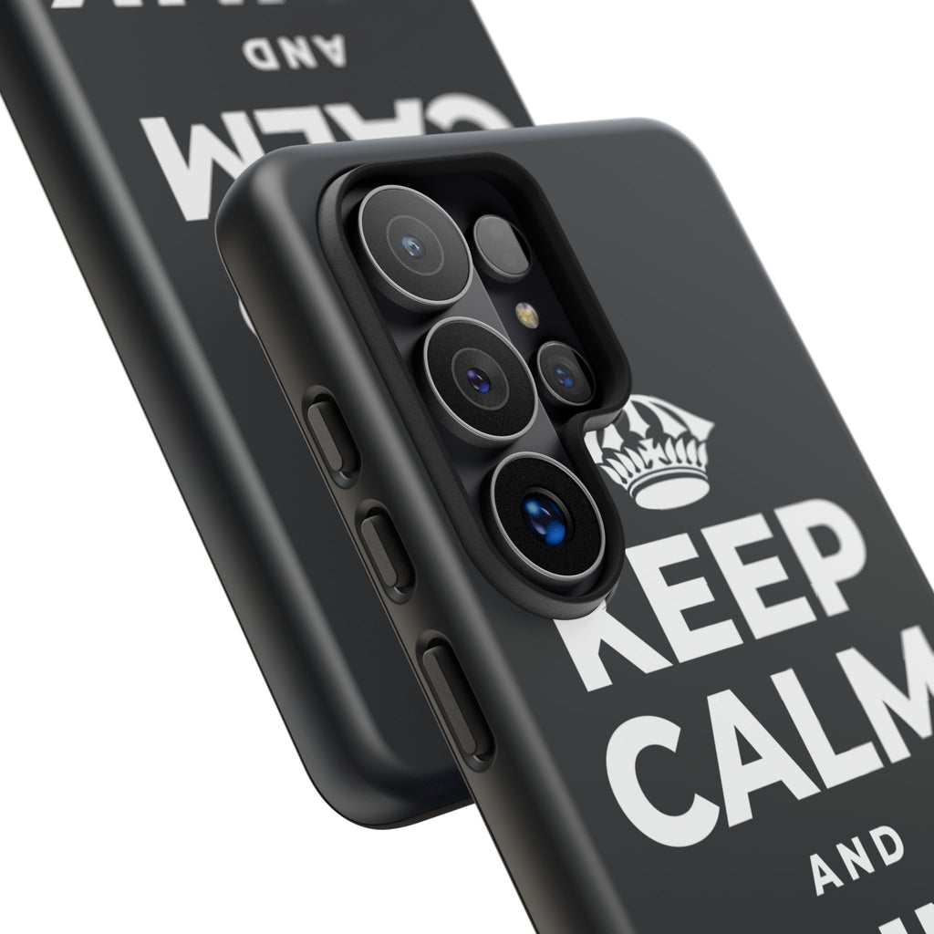 KEEP CALM AND DRINK WATER Phone Case (Dark)