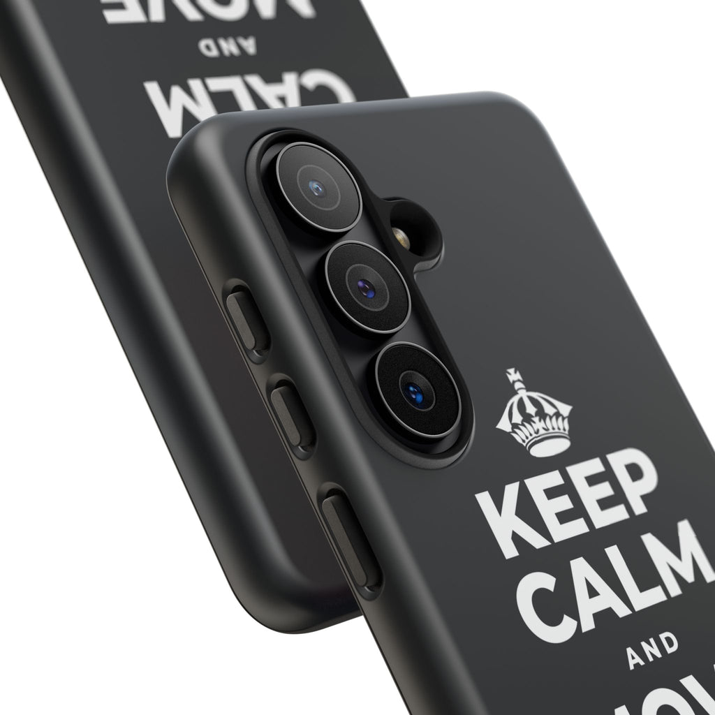 KEEP CALM AND MOVE FORWARD Phone Case (Dark)