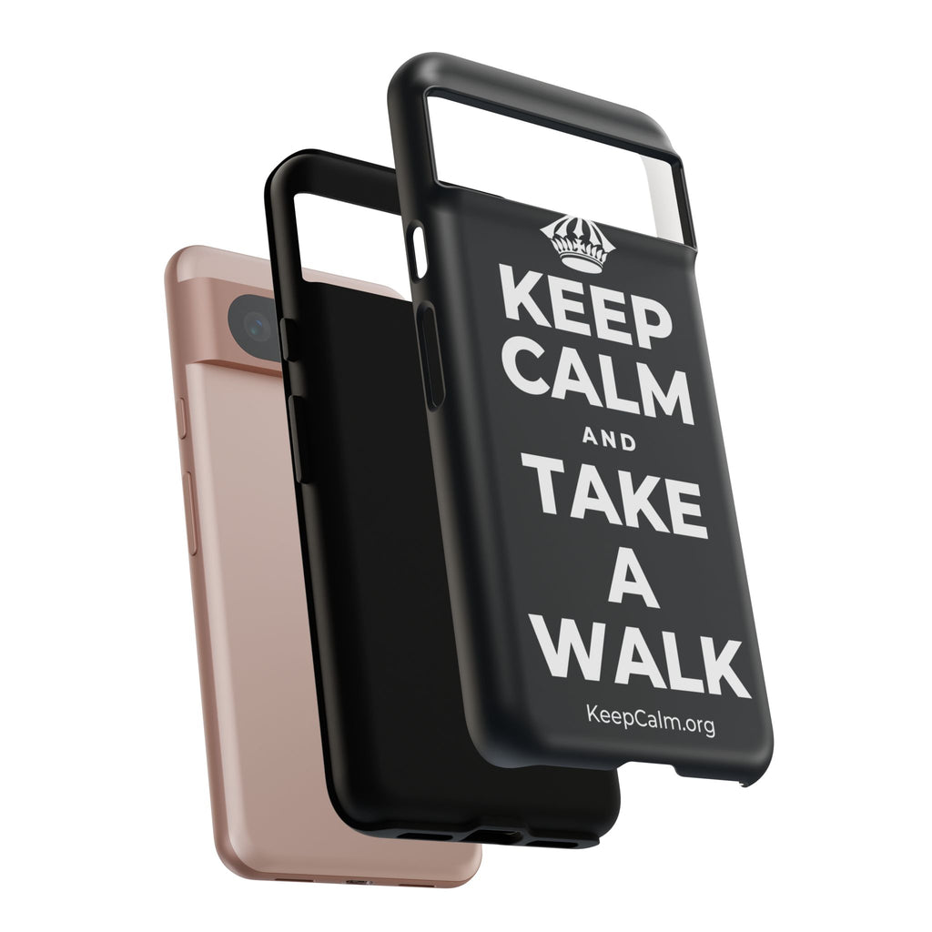KEEP CALM AND TAKE A WALK Phone Case (Dark)