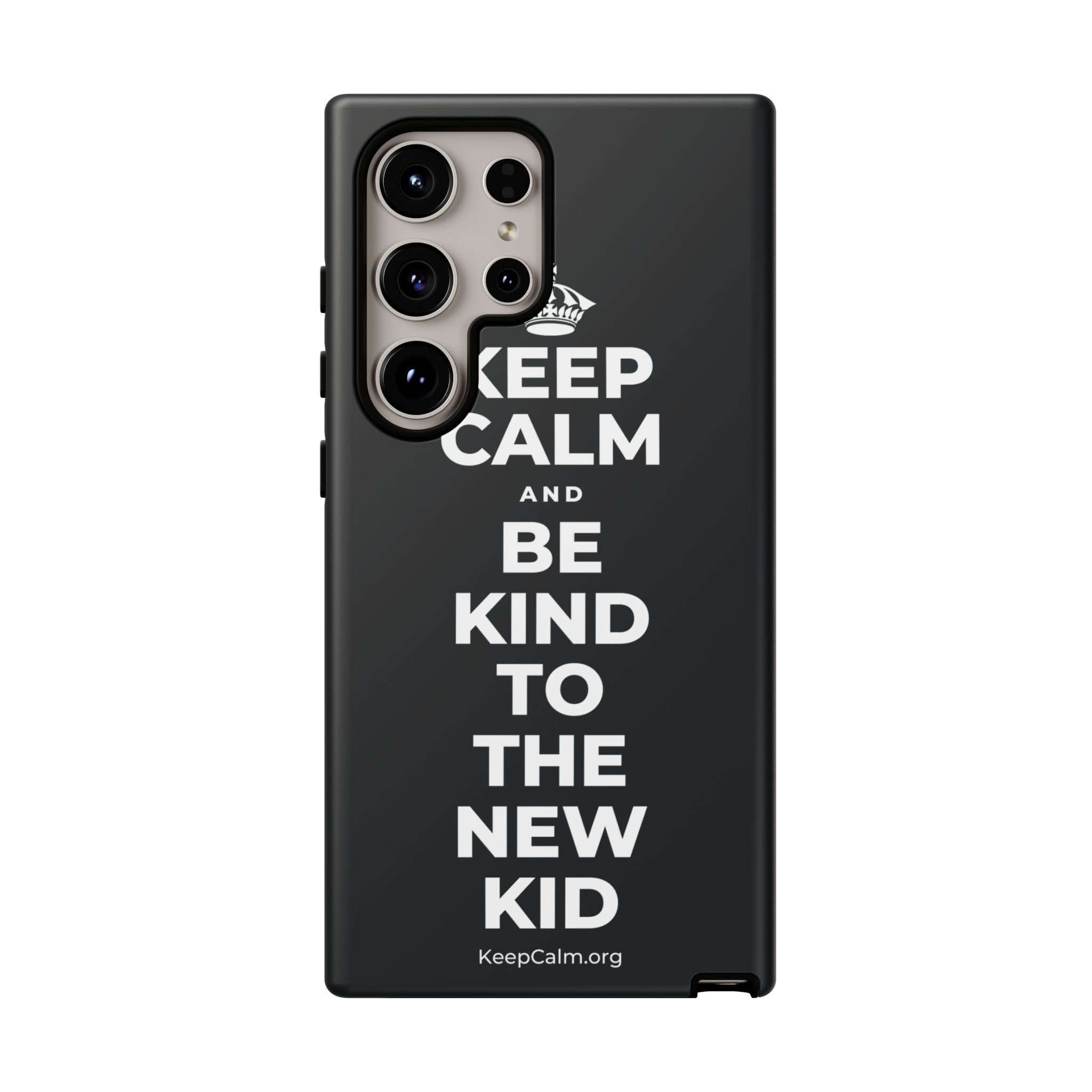 KEEP CALM AND BE KIND TO THE NEW KID Phone Case (Dark)