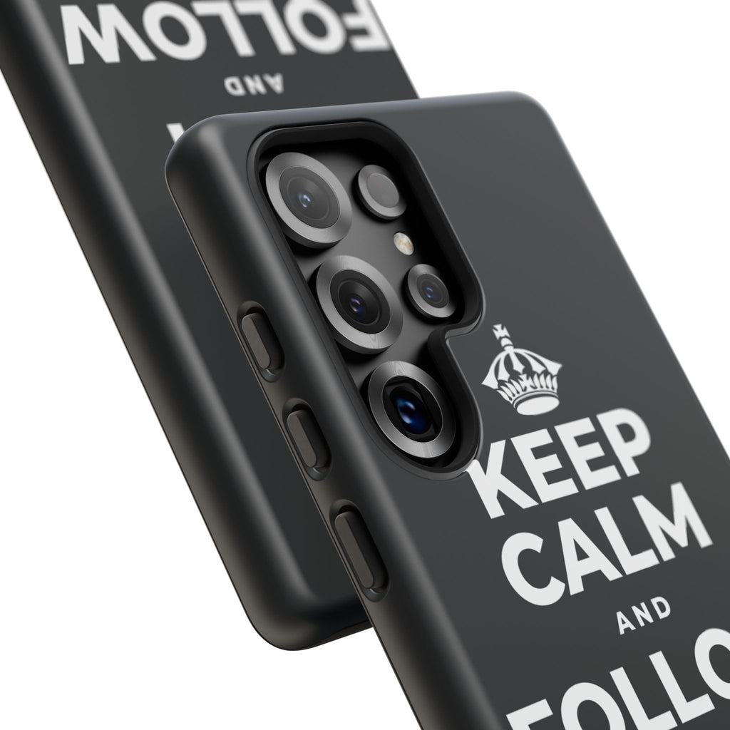 KEEP CALM AND FOLLOW YOUR HEART Phone Case (Dark)