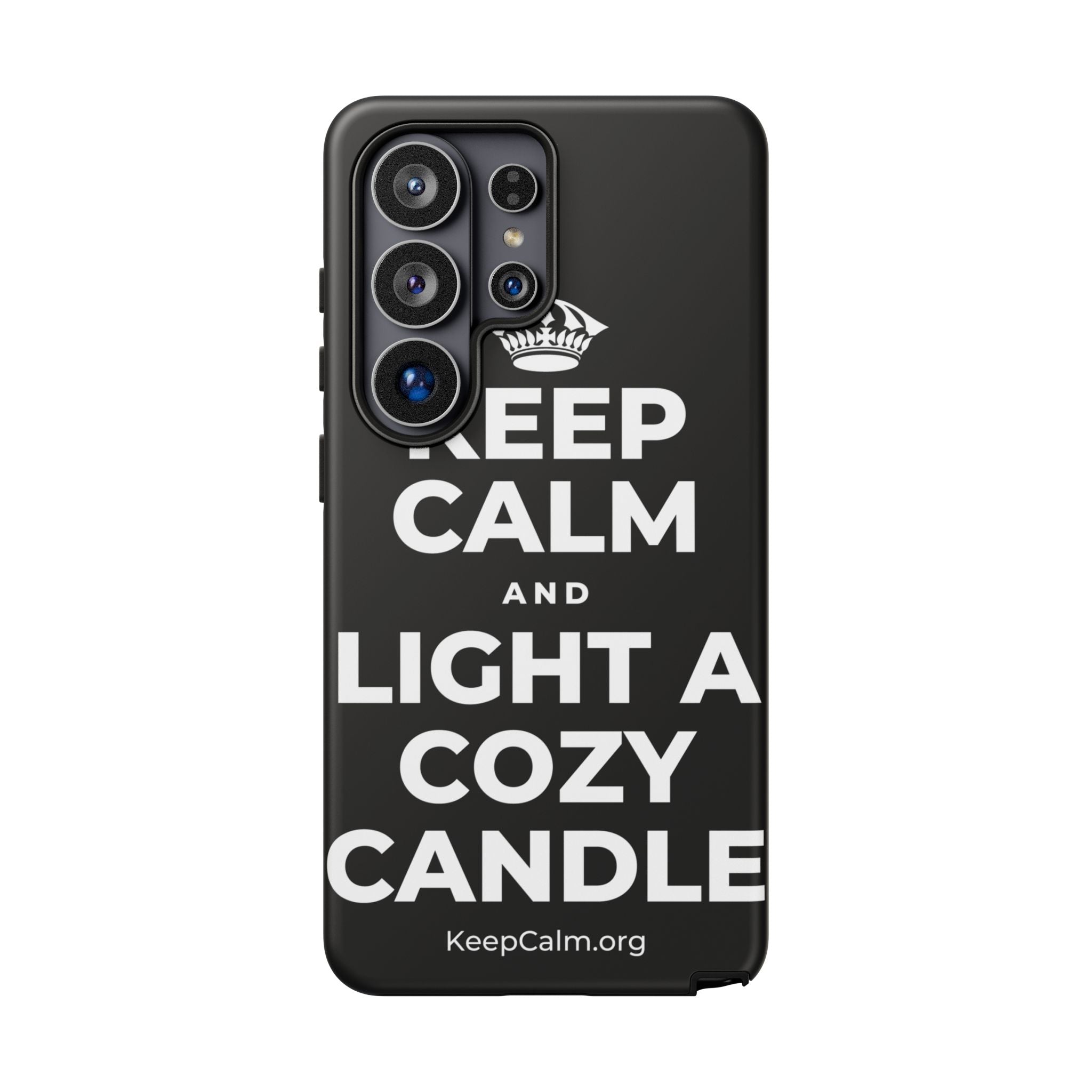 KEEP CALM AND LIGHT A COZY CANDLE Phone Case