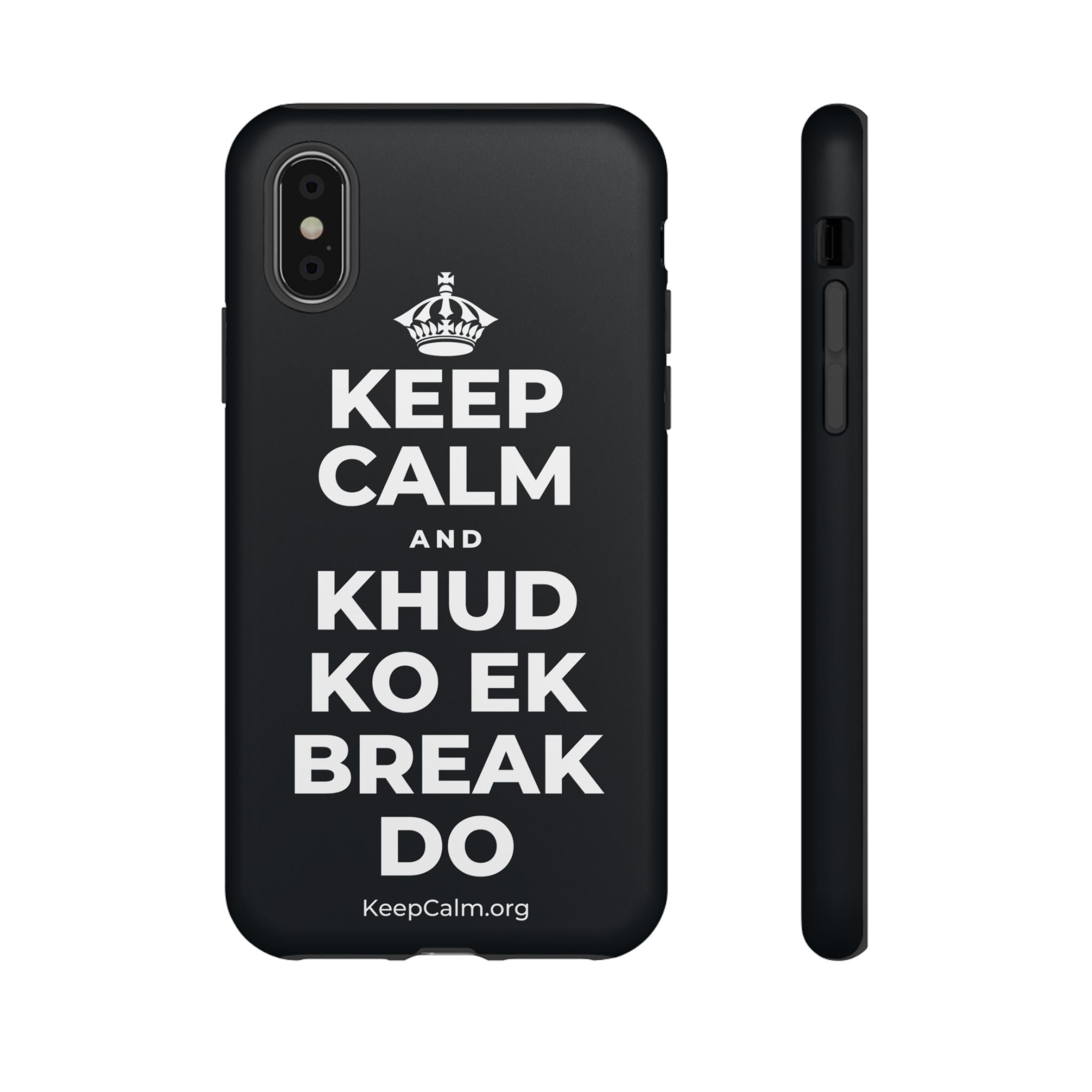 KEEP CALM AND KHUD KO EK BREAK DO Phone Case (Dark)