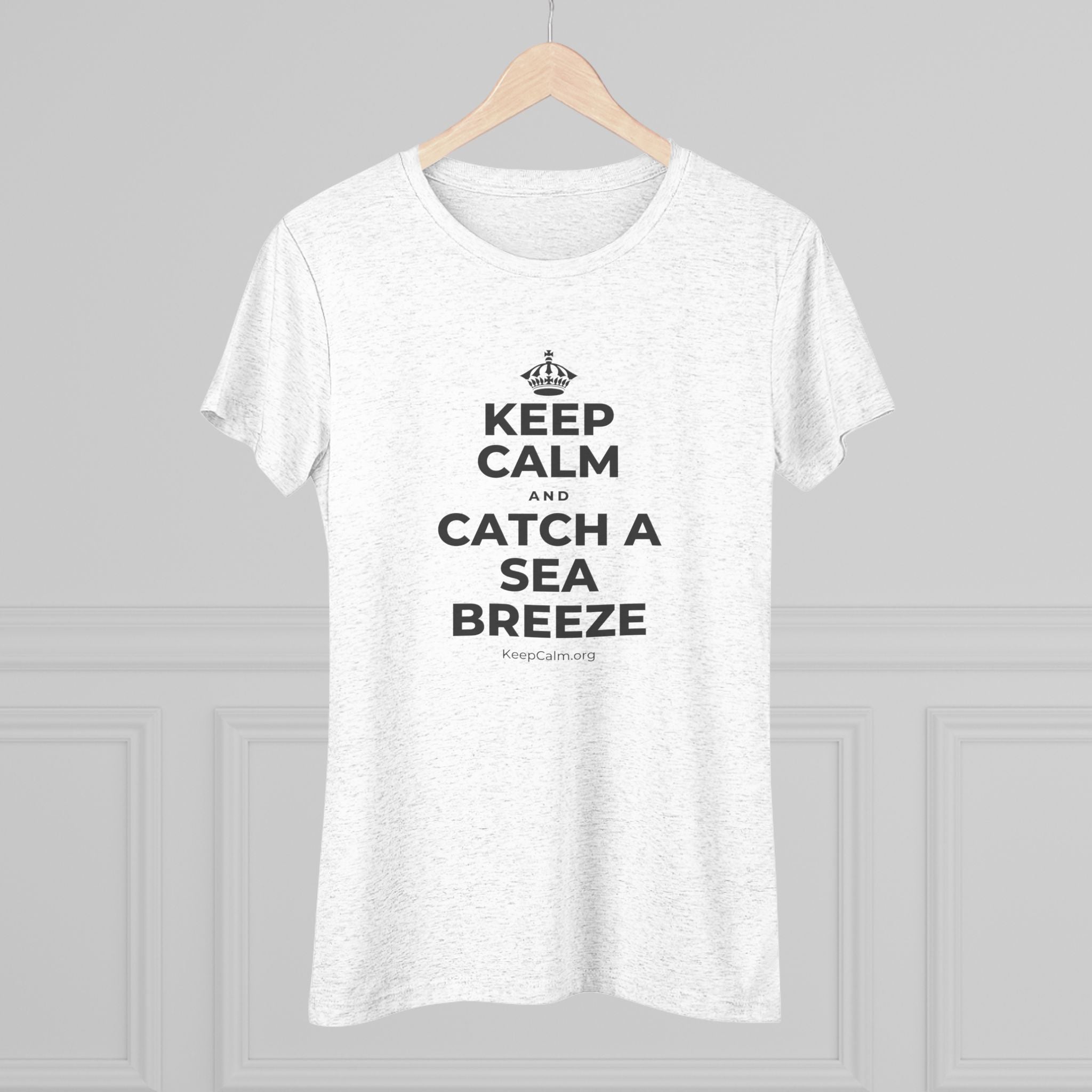 KEEP CALM AND CATCH A SEA BREEZE Women's Tri-Blend Tee
