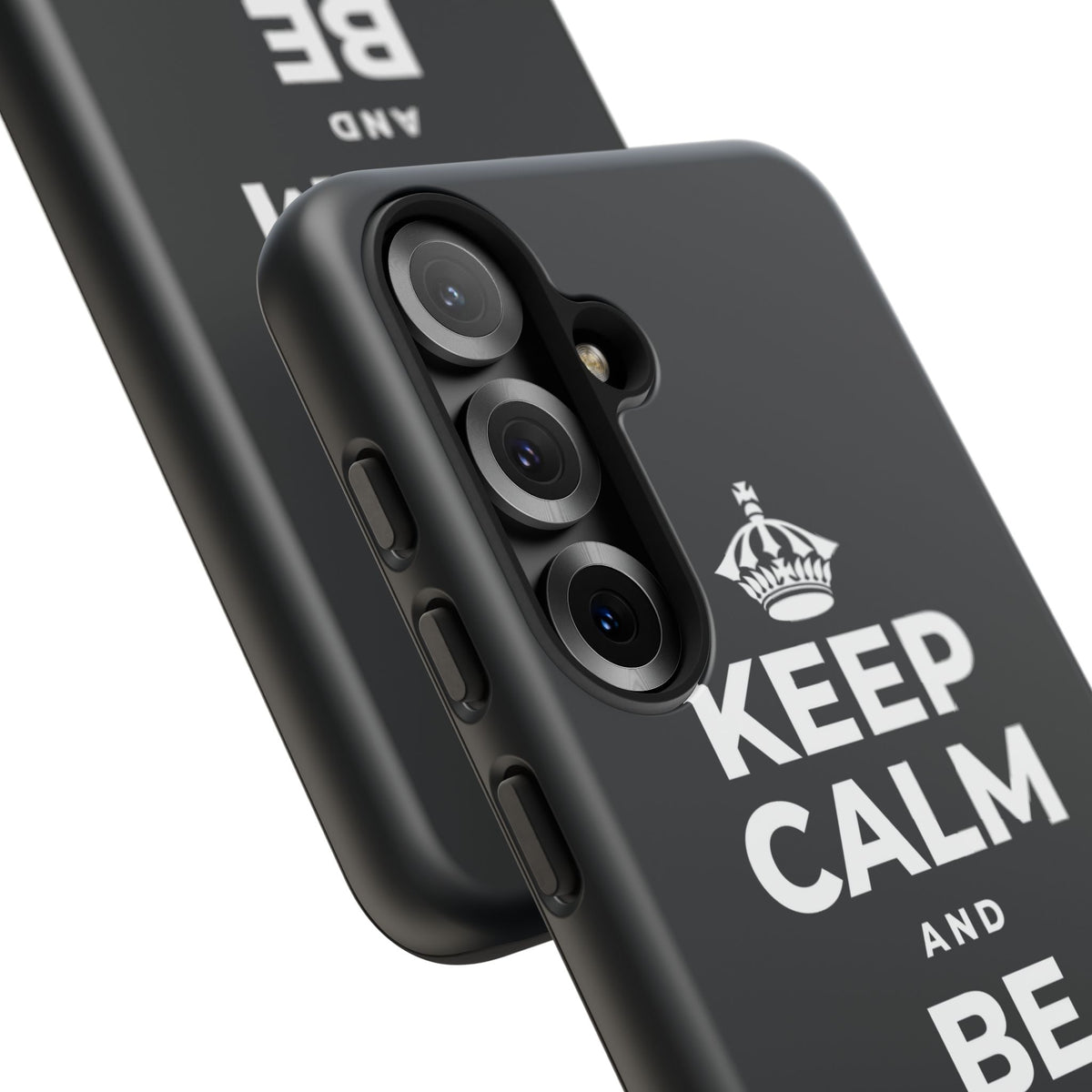 KEEP CALM AND BE STRONG LIKE A 🦕 Phone Case (Dark)