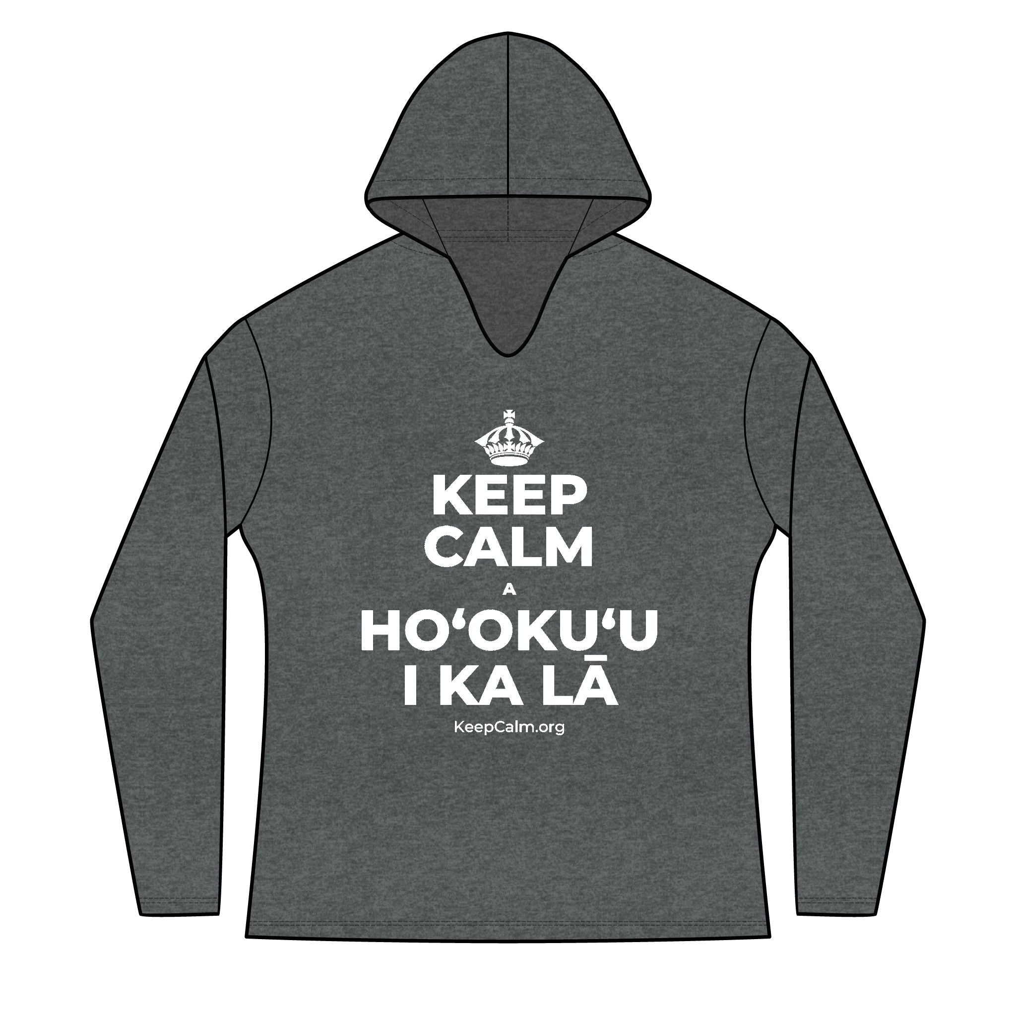 KEEP CALM A HOʻOKUʻU I KA LĀ Women's Long Sleeve Hoodie