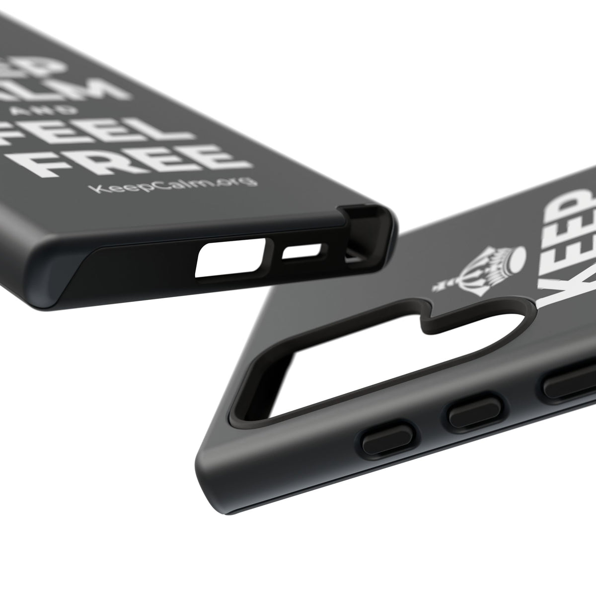 KEEP CALM AND FEEL FREE Phone Case (Dark)