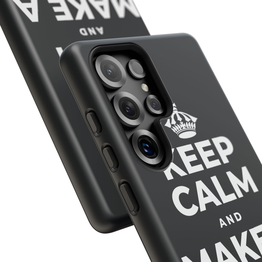 KEEP CALM AND MAKE A WARM MEMORY Phone Case (Dark)