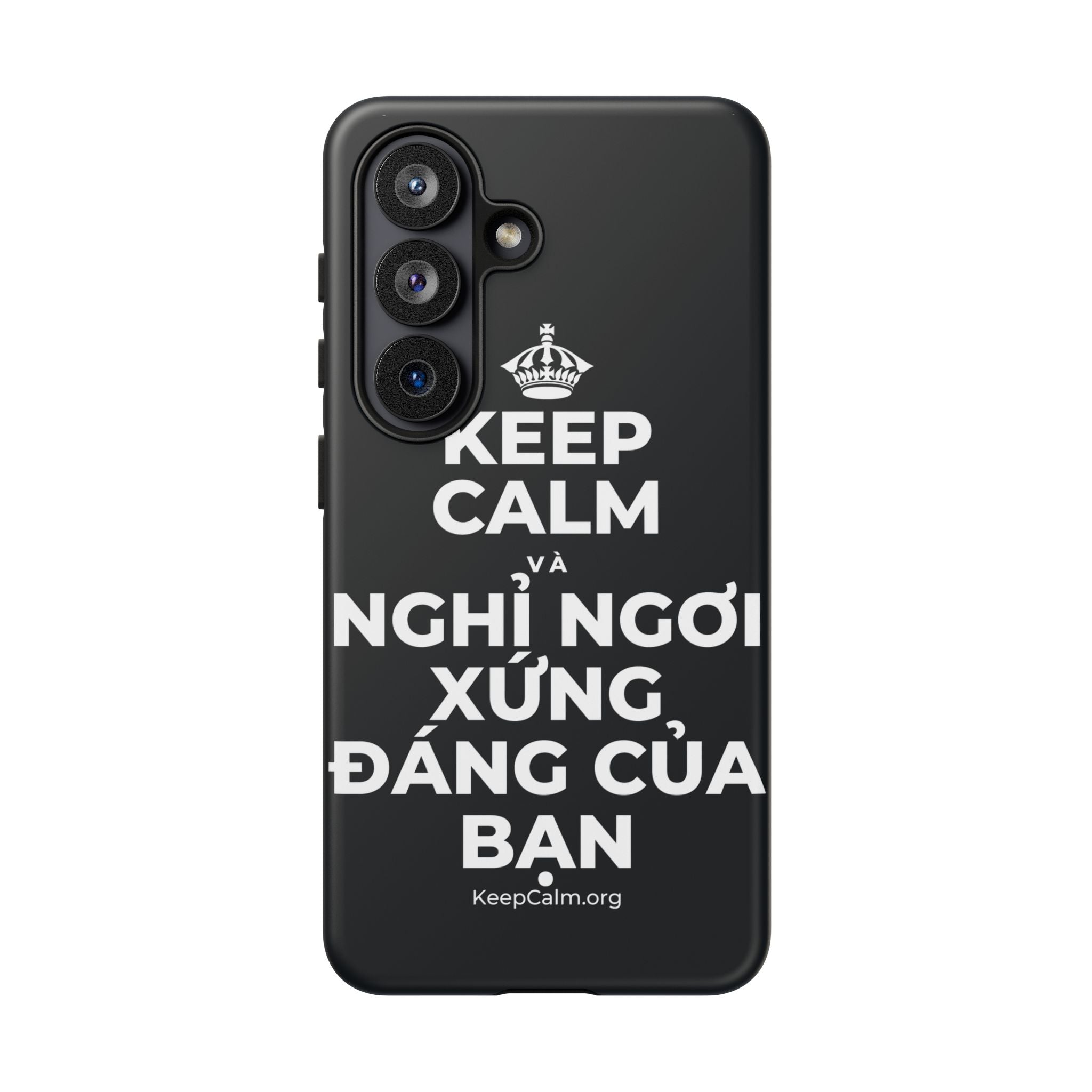 KEEP CALM VÀ NGHỈ NGƠI XỨNG ĐÁNG CỦA BẠN Phone Case (Dark)