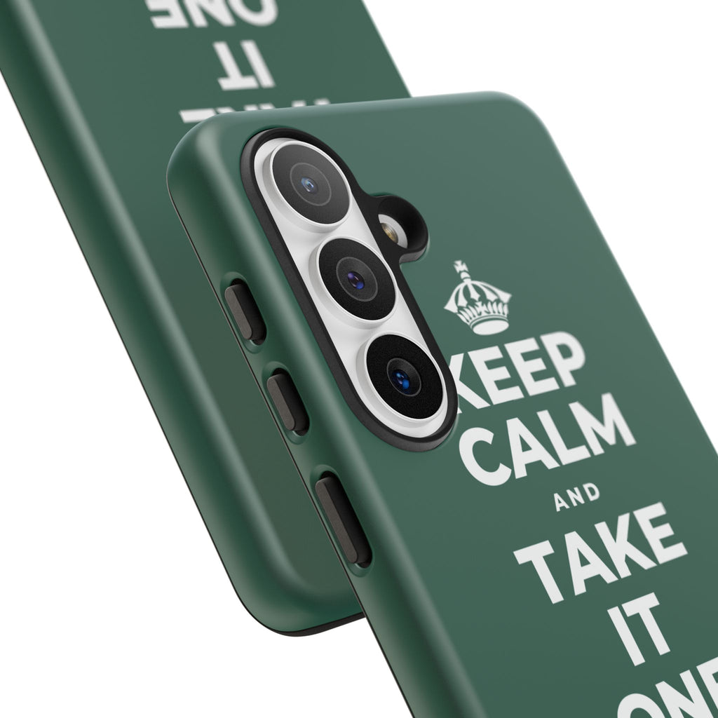 KEEP CALM AND TAKE IT ONE DAY AT A TIME Phone Case
