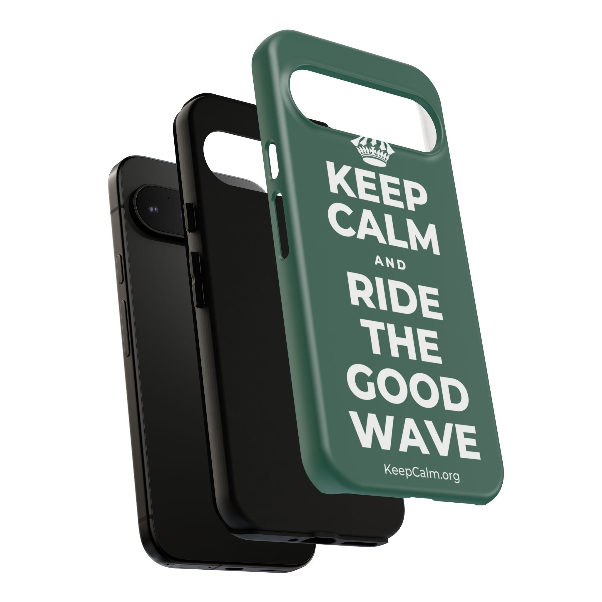 KEEP CALM AND RIDE THE GOOD WAVE Phone Case