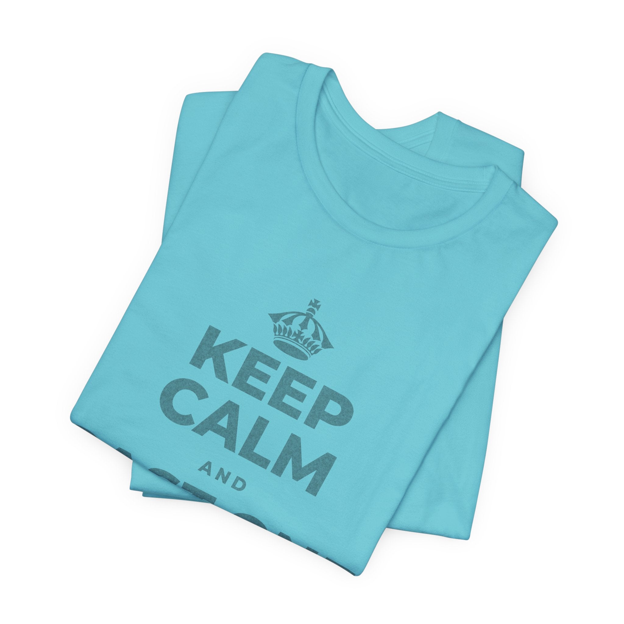 KEEP CALM AND CAST ONE VOTE T-Shirt (Soft Cream–Heather Mauve)