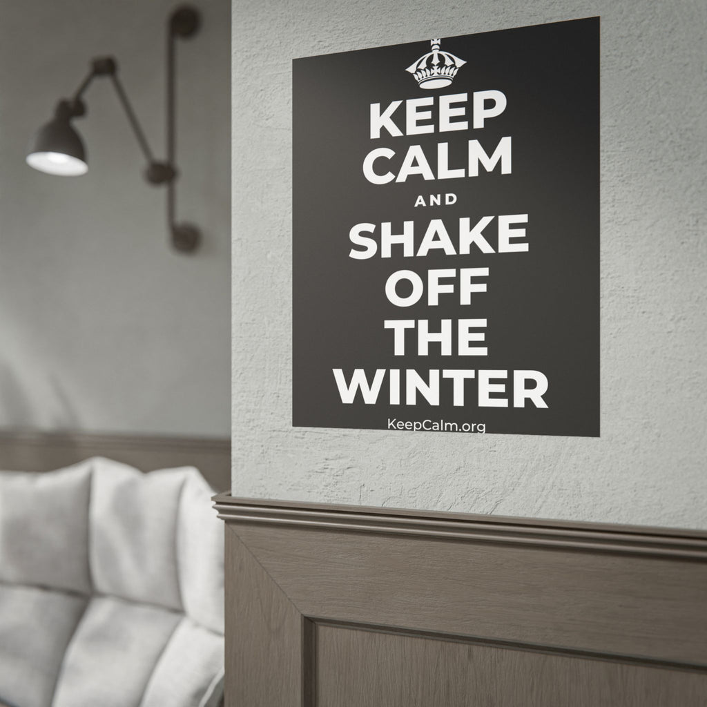 KEEP CALM AND SHAKE OFF THE WINTER Poster