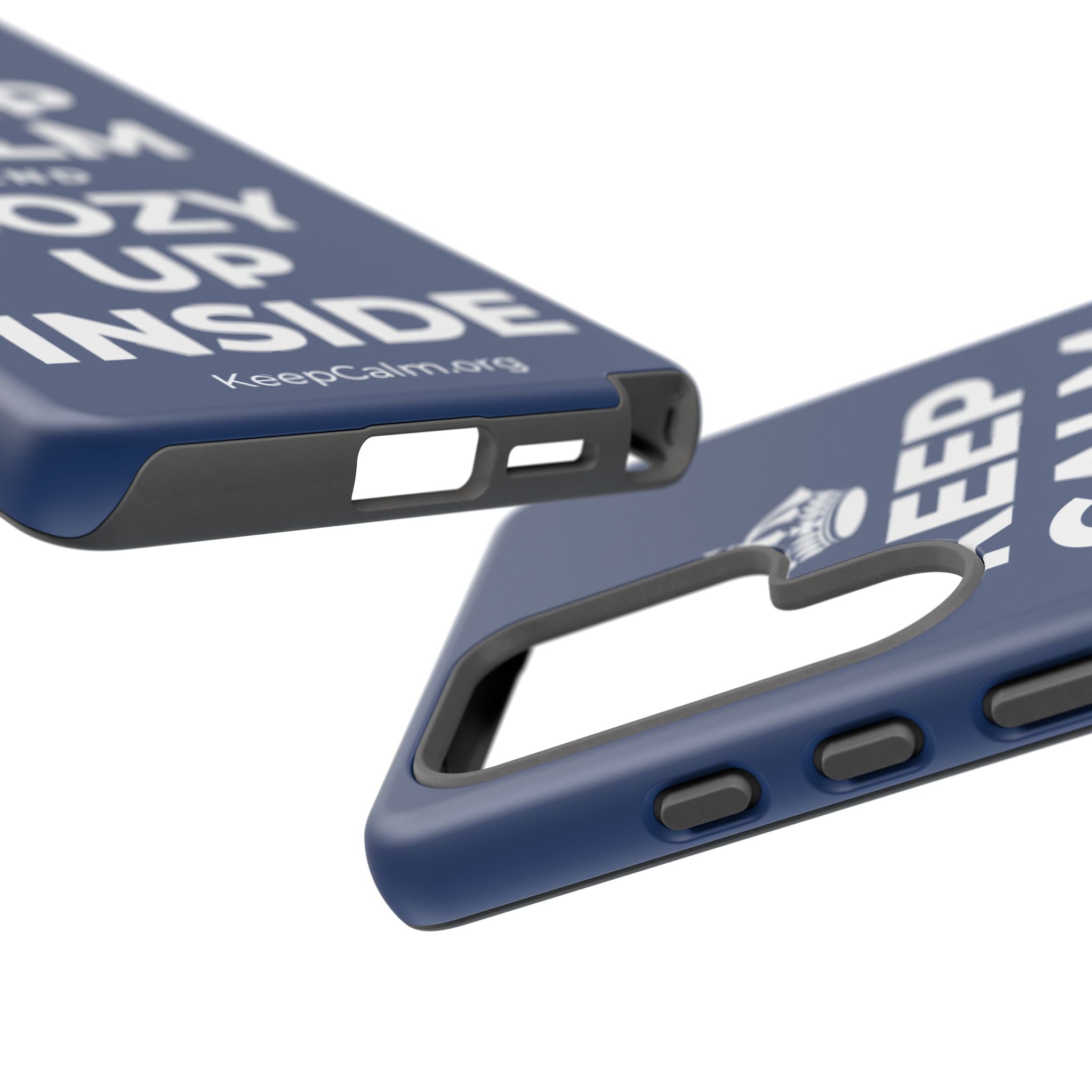 KEEP CALM AND COZY UP INSIDE Phone Case