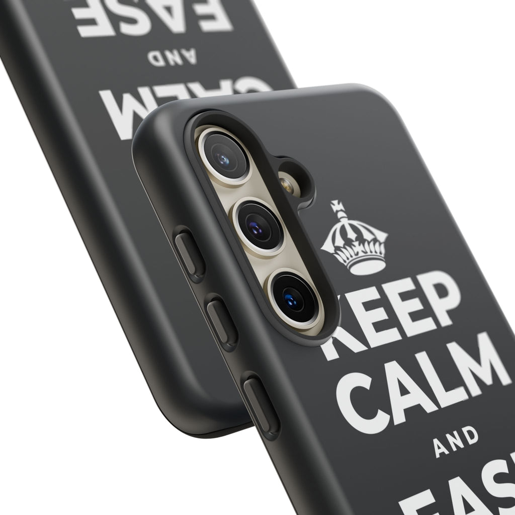 KEEP CALM AND EASE INTO IT Phone Case (Dark)