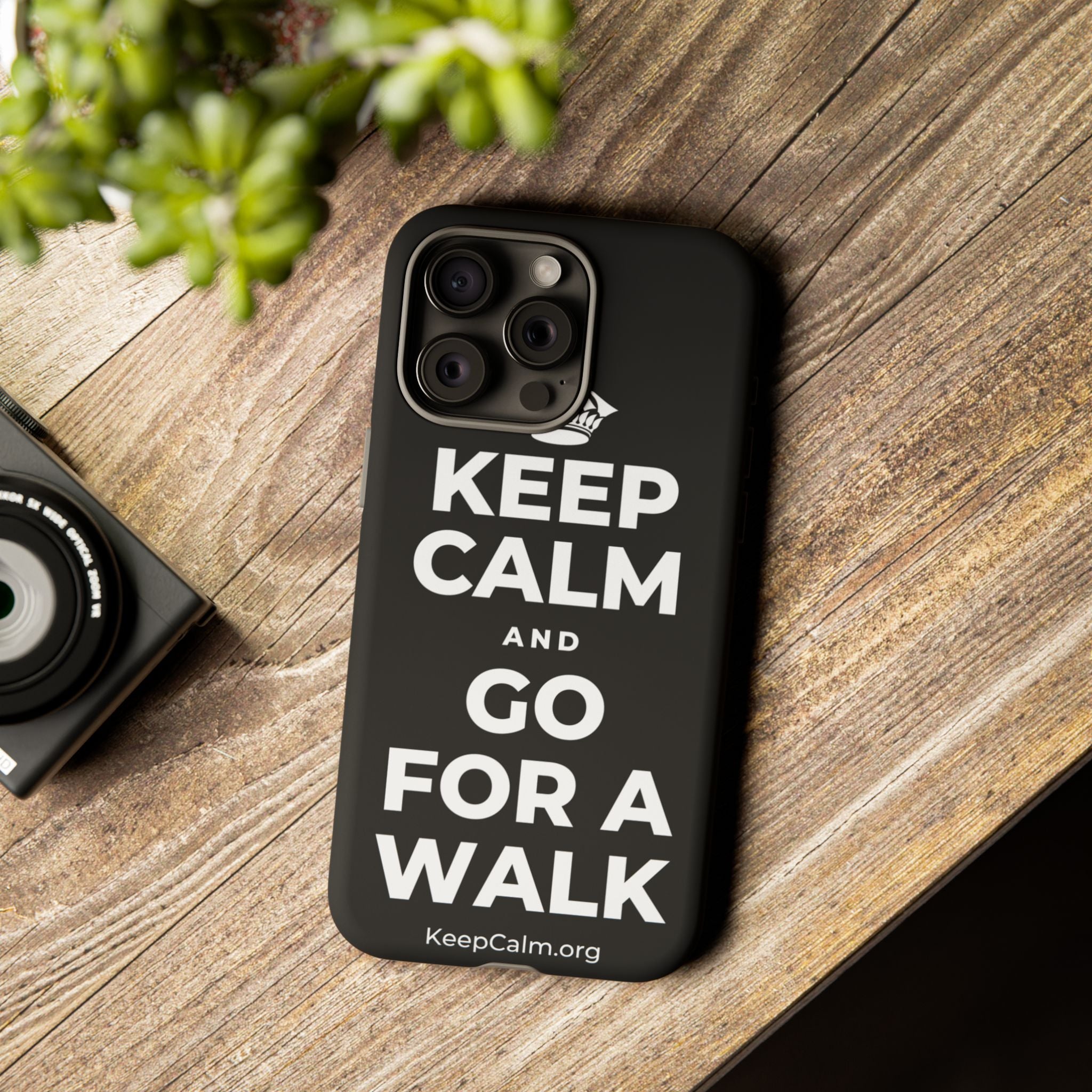 KEEP CALM AND GO FOR A WALK Phone Case
