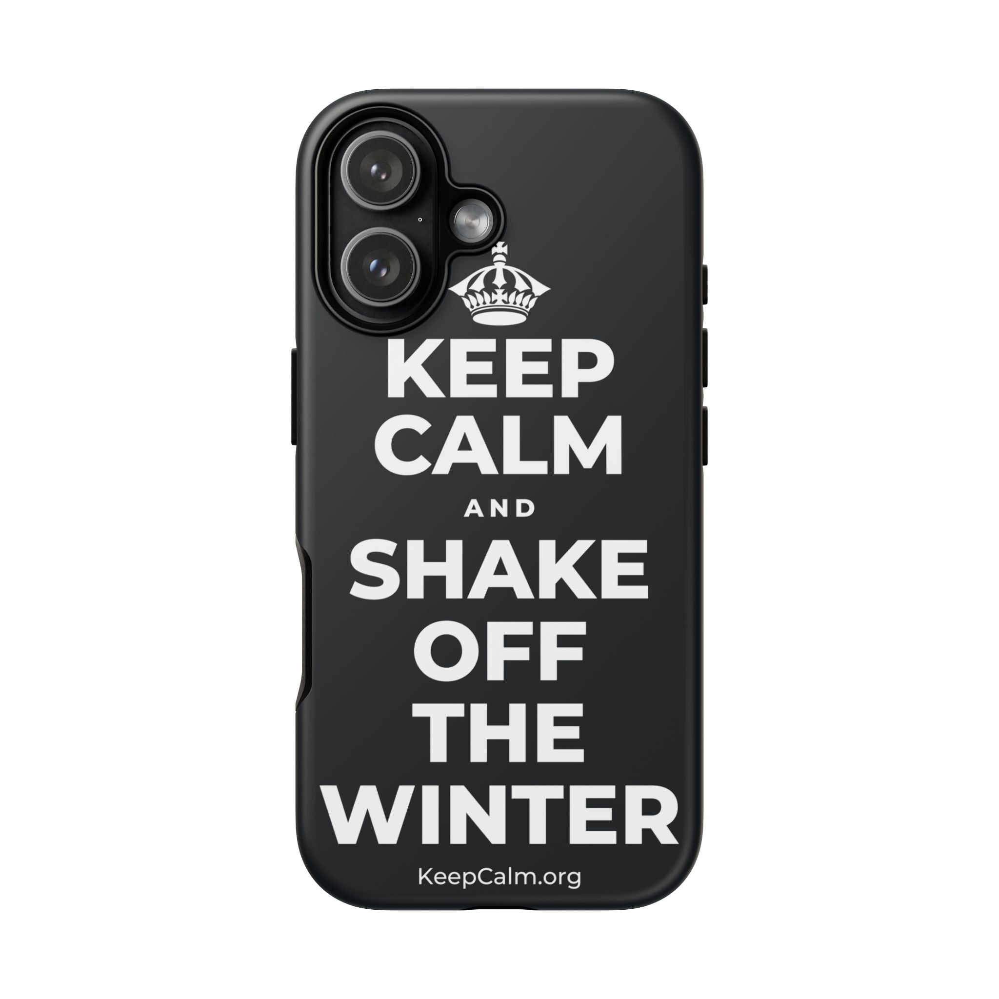 KEEP CALM AND SHAKE OFF THE WINTER Phone Case (Dark)